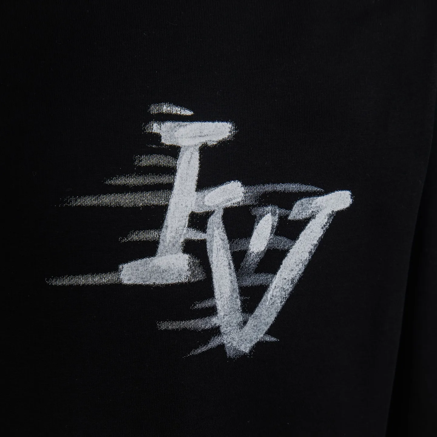 Hand-Painted Logo Cotton T-Shirt D12515418 — view 5