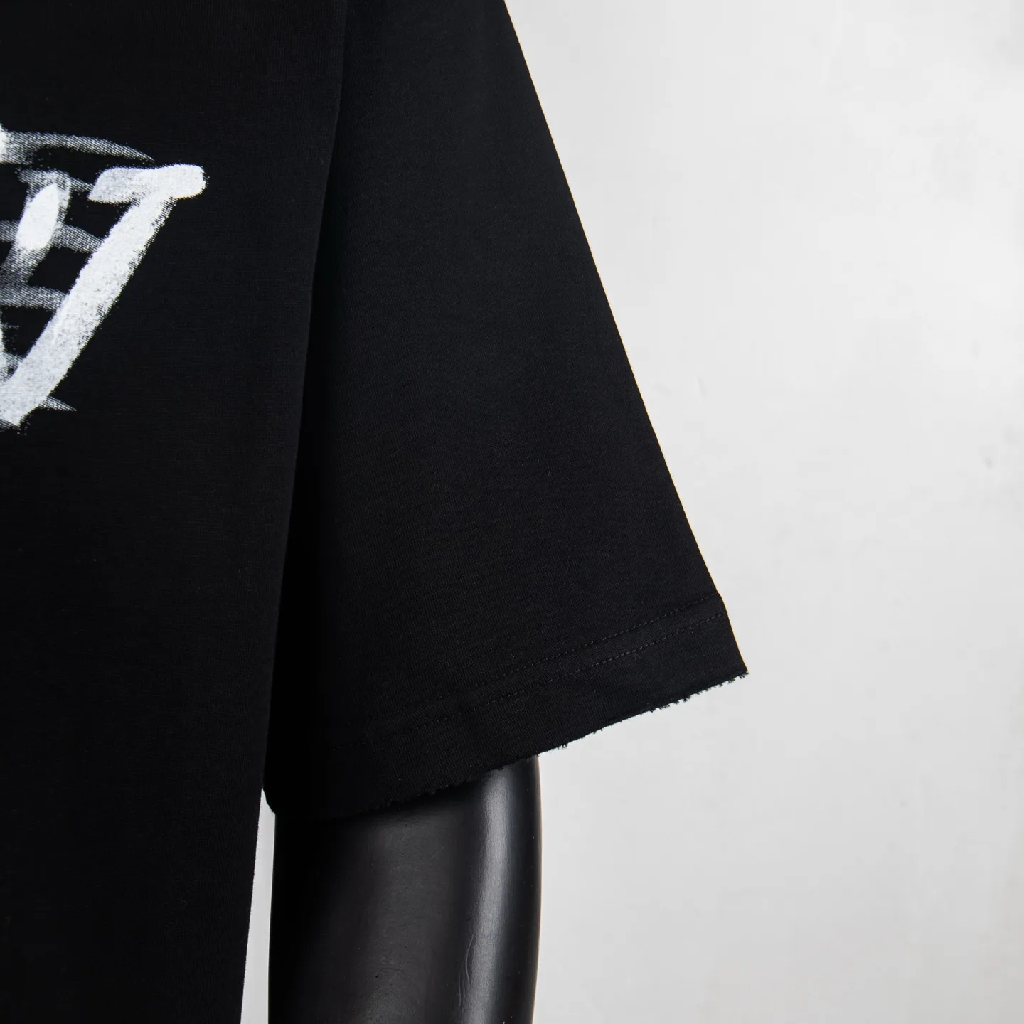 Hand-Painted Logo Cotton T-Shirt D12515418 — view 7