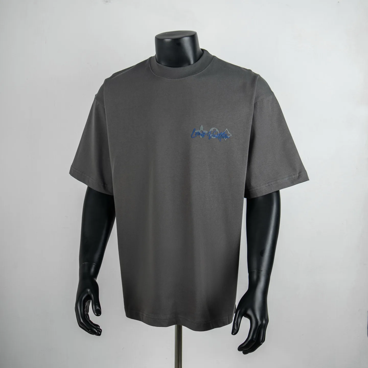 Logo-Embroidered Flocked Cotton T-Shirt D11915413