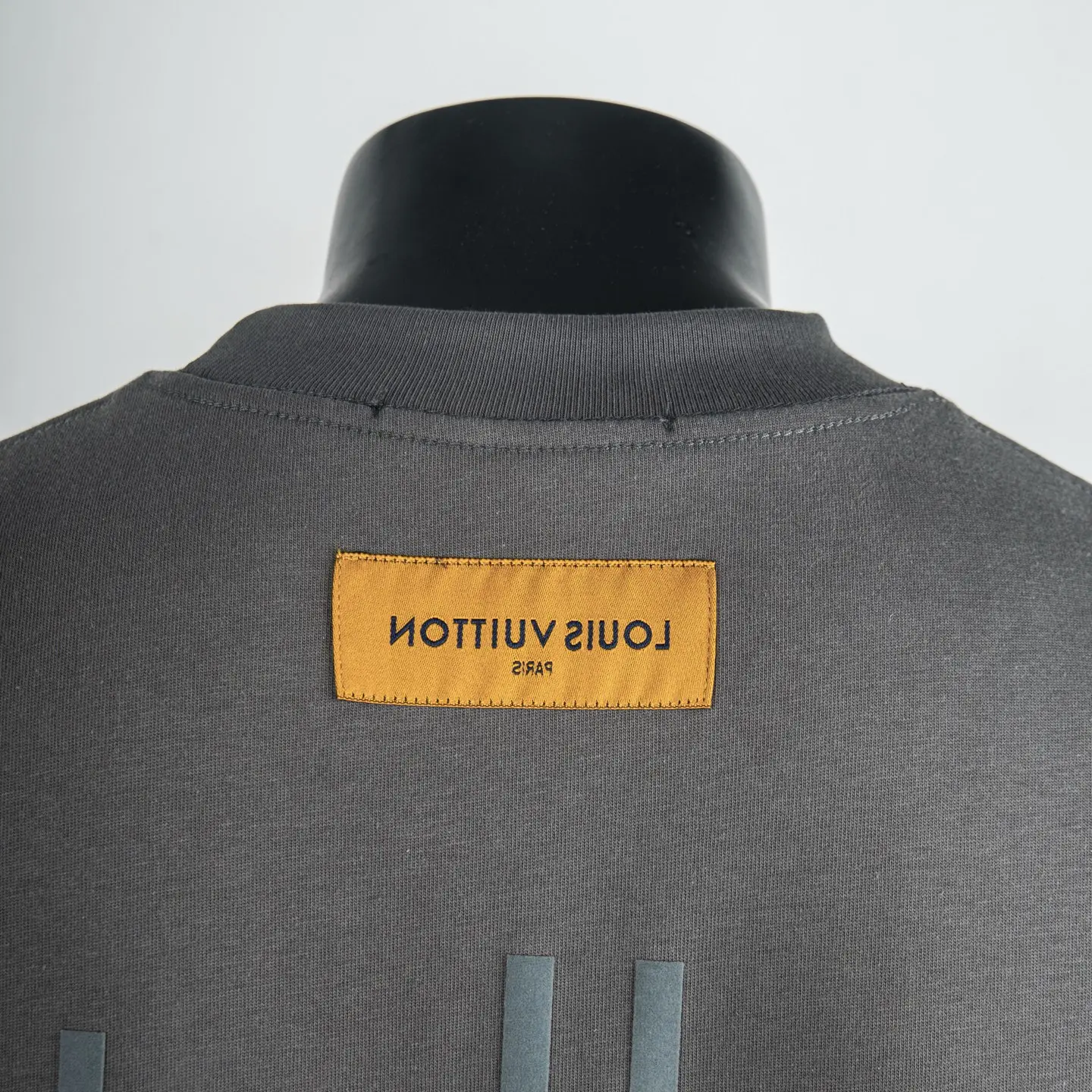 Logo-Embroidered Flocked Cotton T-Shirt D11915413 — view 4