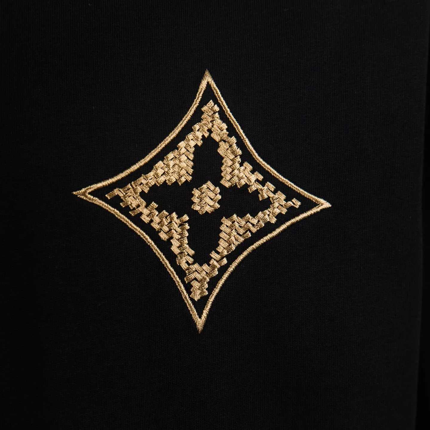 Embroidered Monogram Flower Cotton T-Shirt D11915410 — view 5