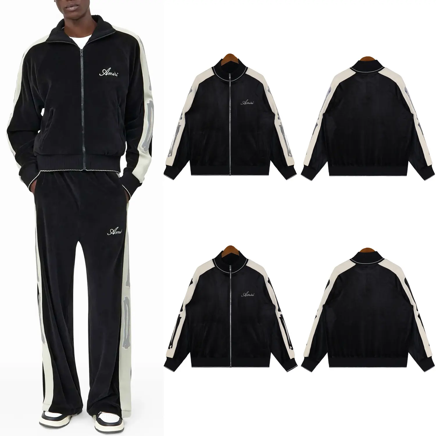 Bones Velvet Track Jacket D13012197