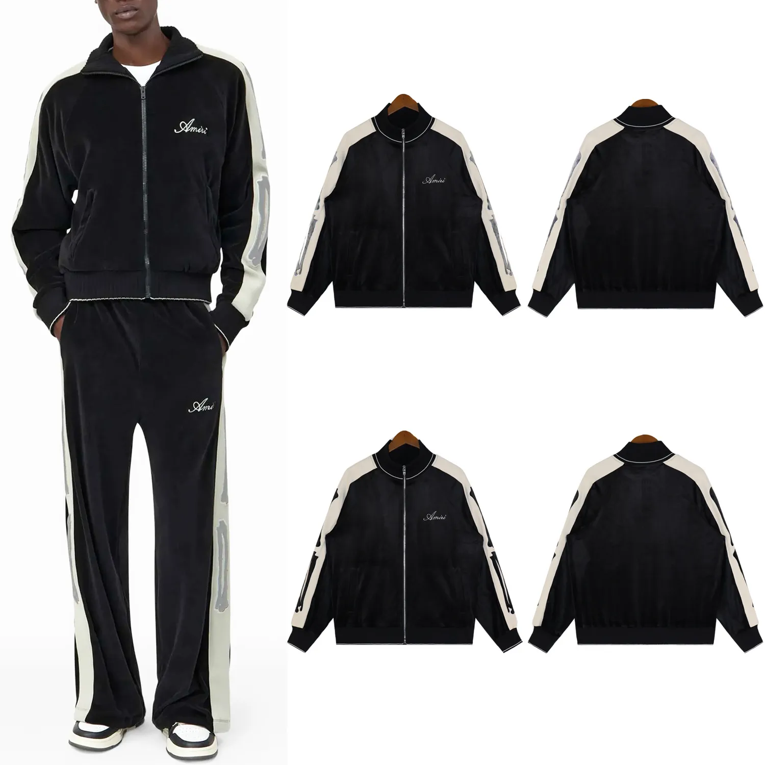 Bones Velvet Track Jacket D13012197