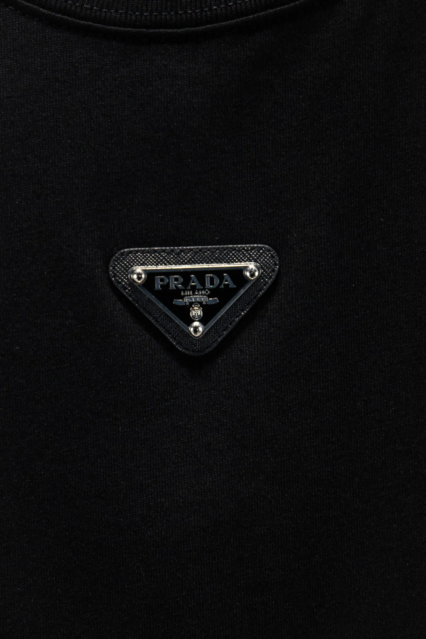 Logo-Appliqué Panelled Cotton T-Shirt D12515474 — view 4