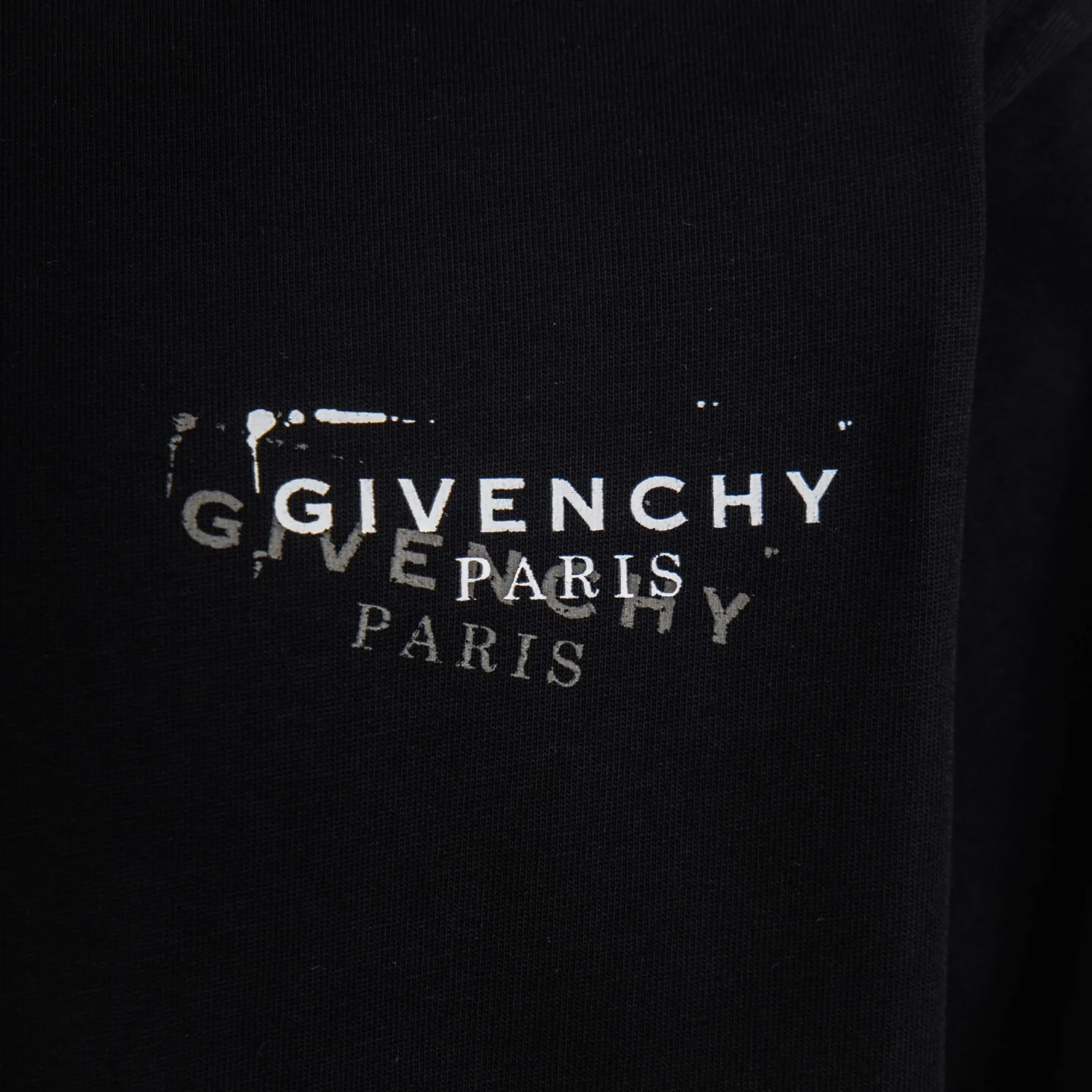 Distressed Logo Print Cotton T-Shirt D11915405 — view 5