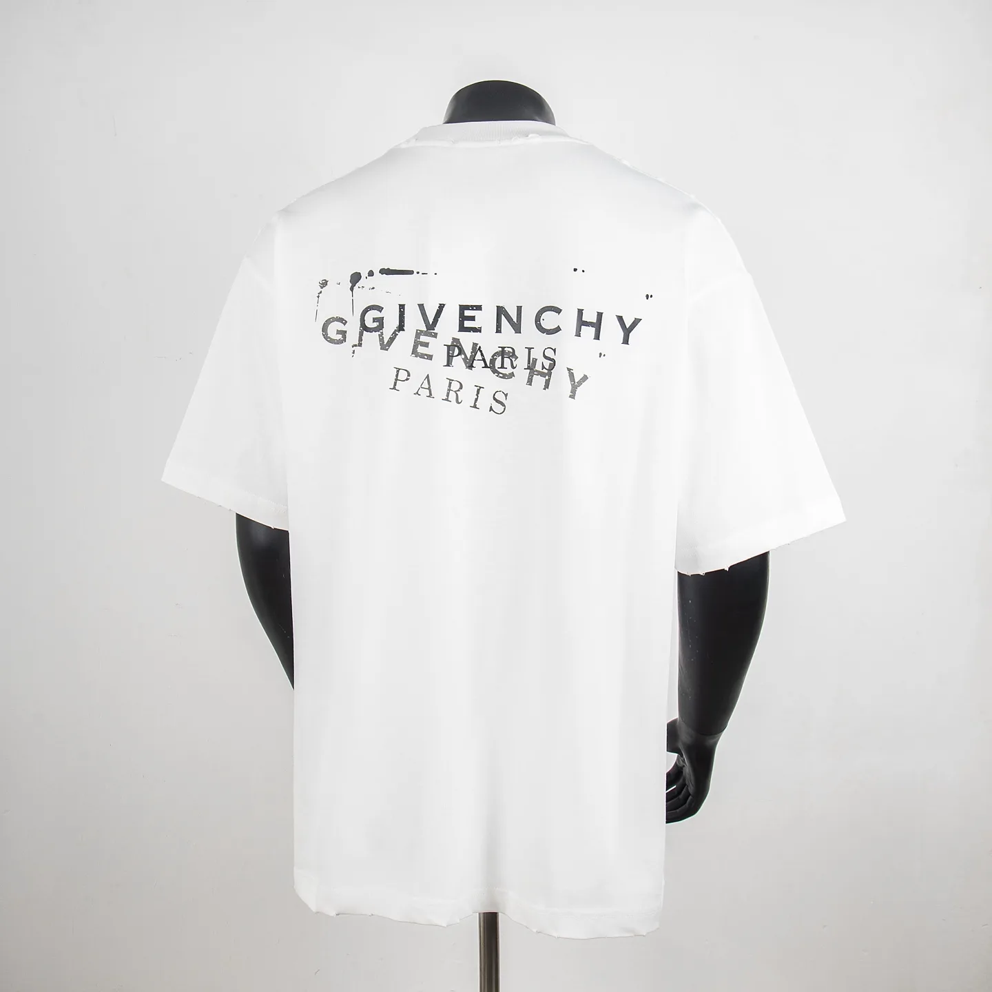 Distressed Logo Print Cotton T-Shirt D11915406 — view 2