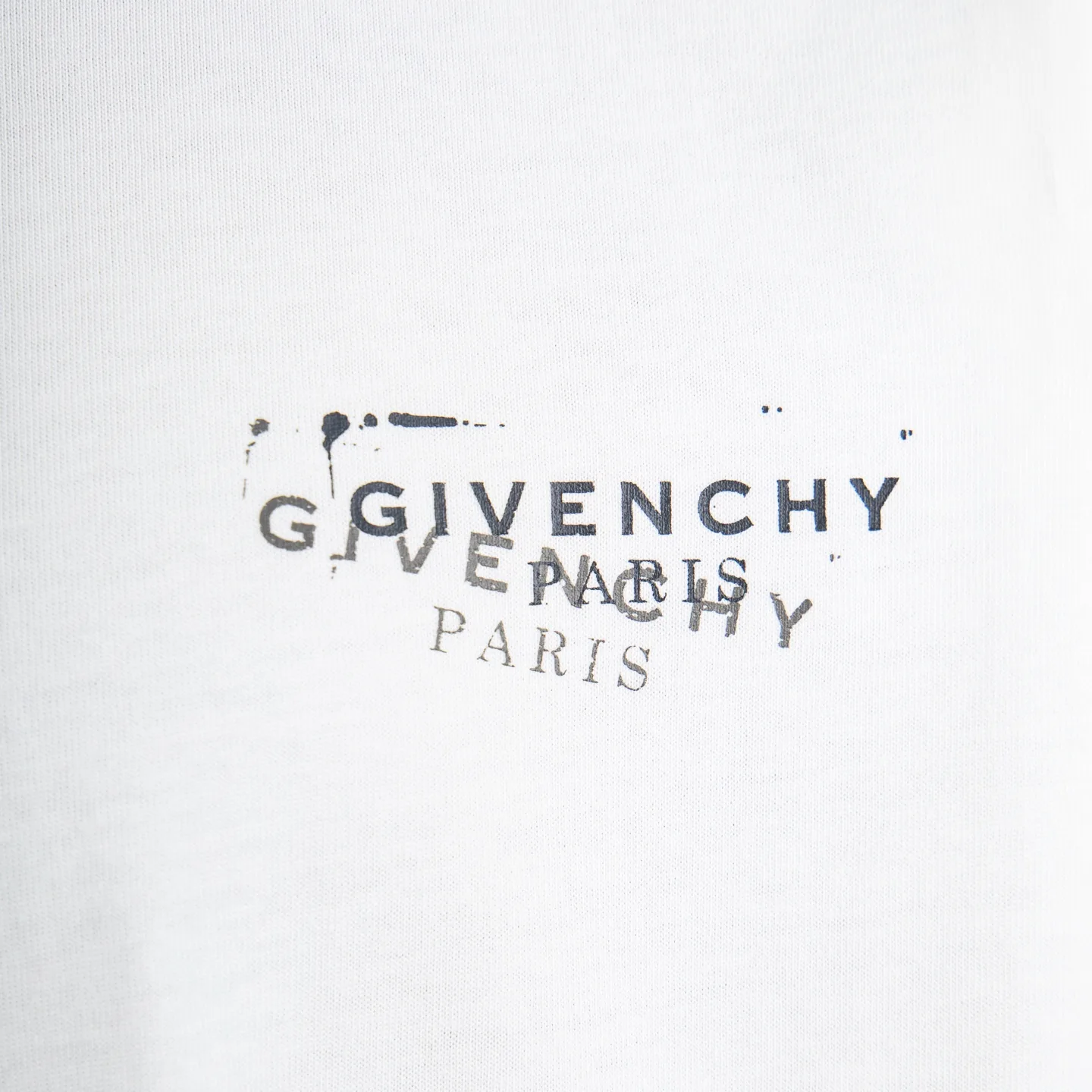 Distressed Logo Print Cotton T-Shirt D11915406 — view 4