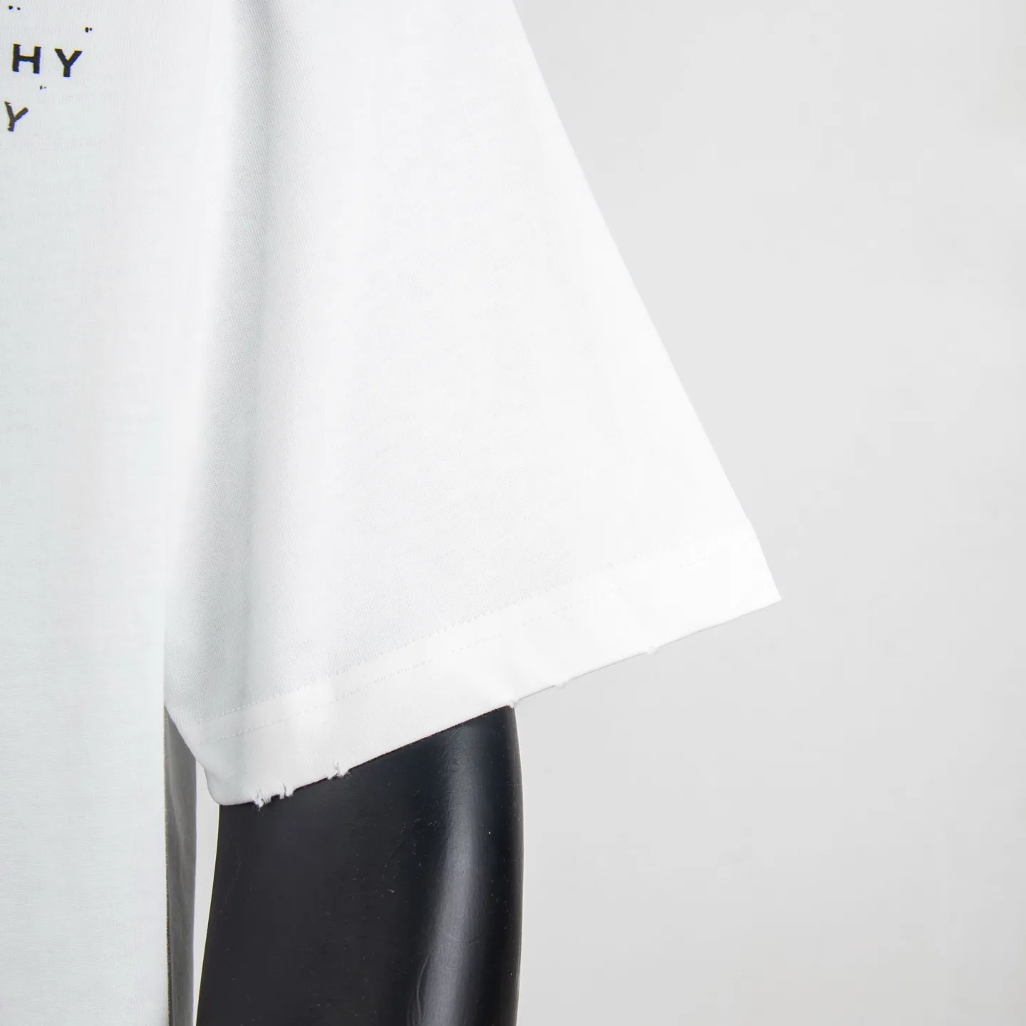Distressed Logo Print Cotton T-Shirt D11915406 — view 7