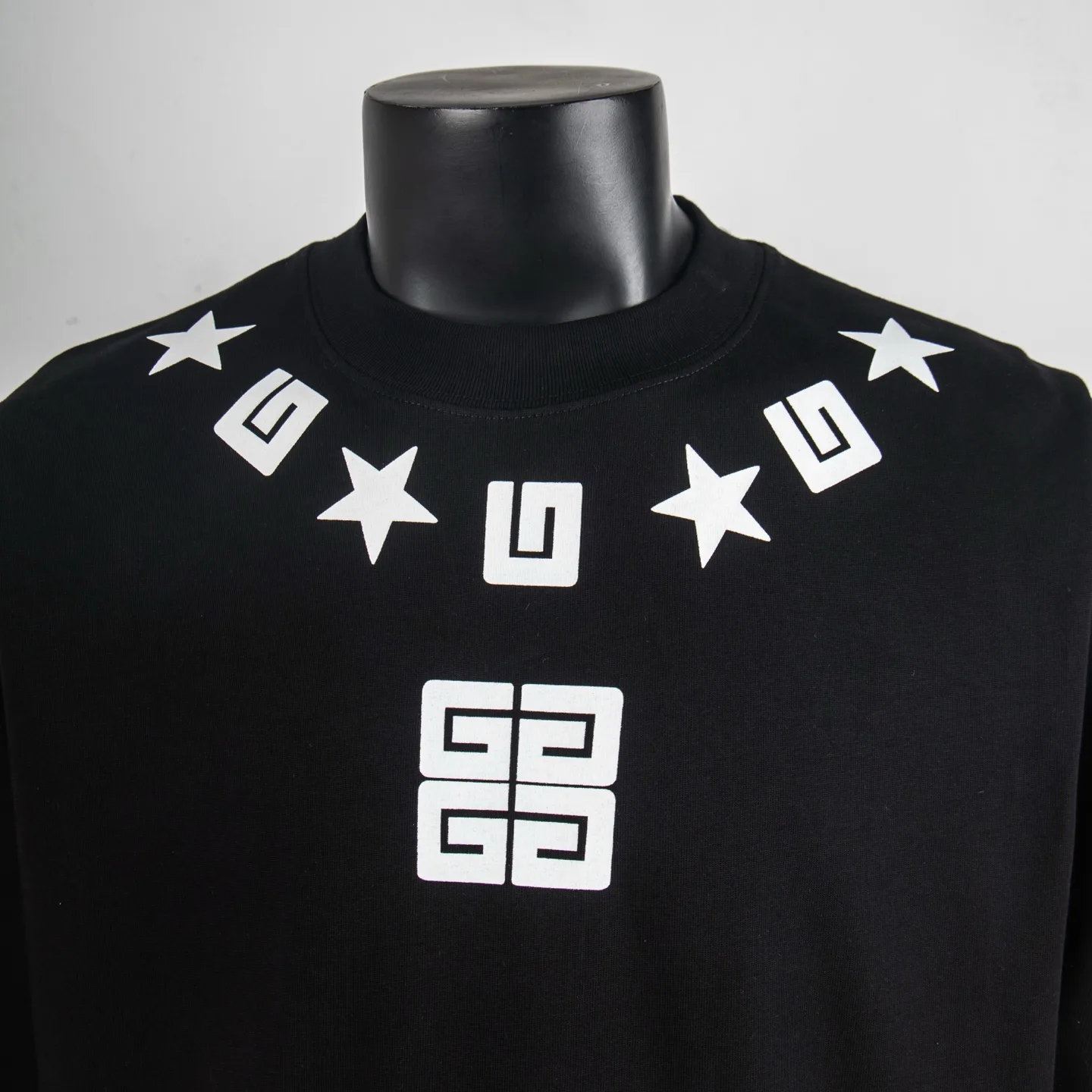 Logo and Star Print Cotton T-Shirt D11515403 — view 5