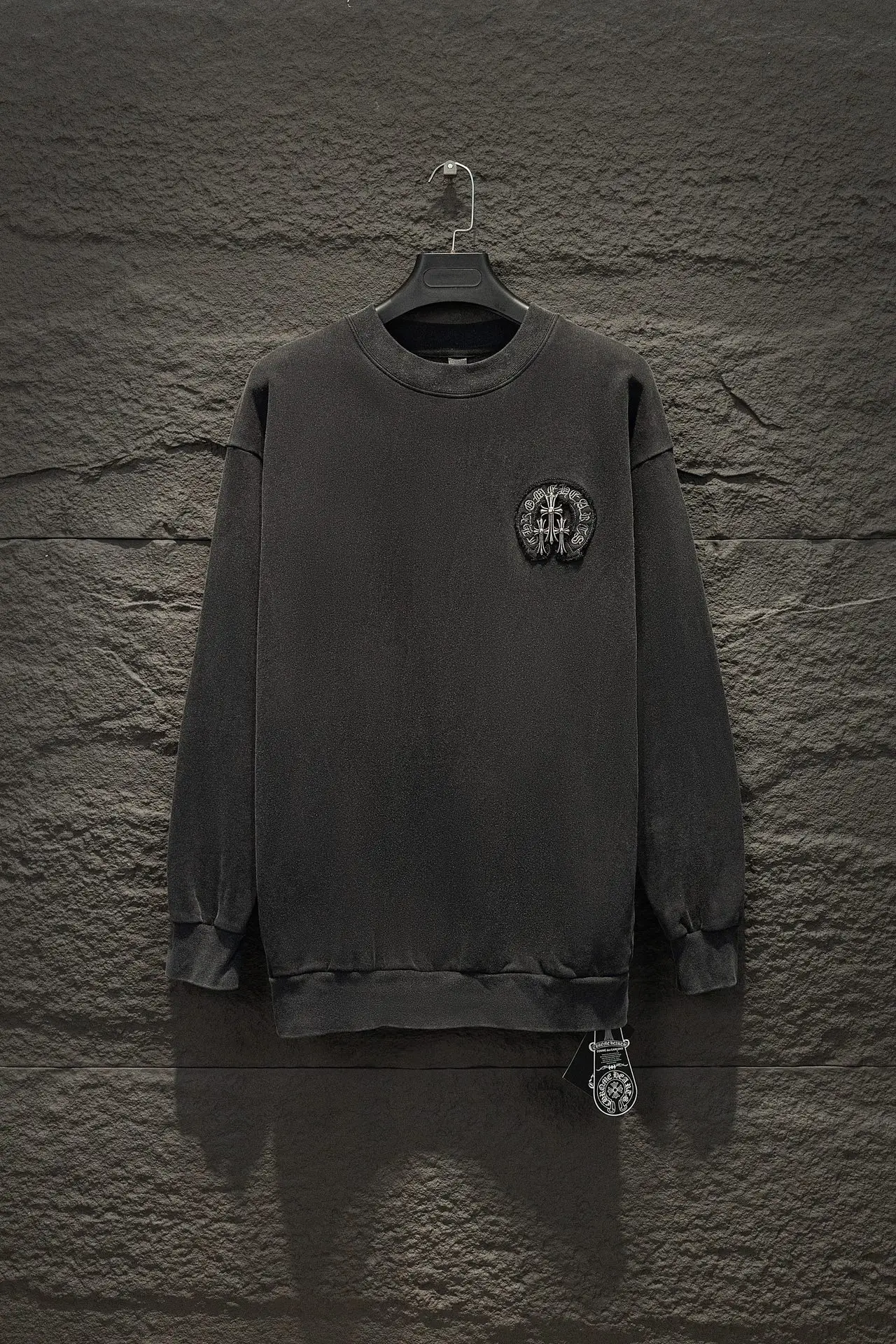 Chrome Hearts Embroidered Washed Cotton Sweatshirt D17524291