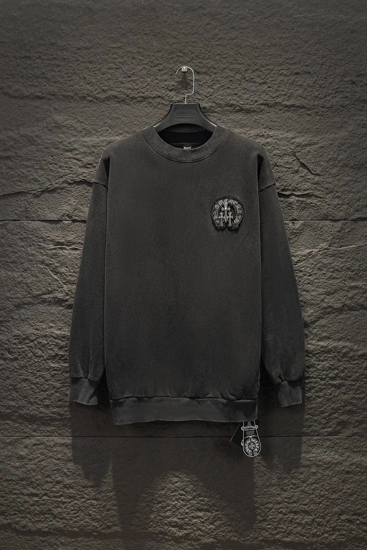 Chrome Hearts Embroidered Washed Cotton Sweatshirt D17524291
