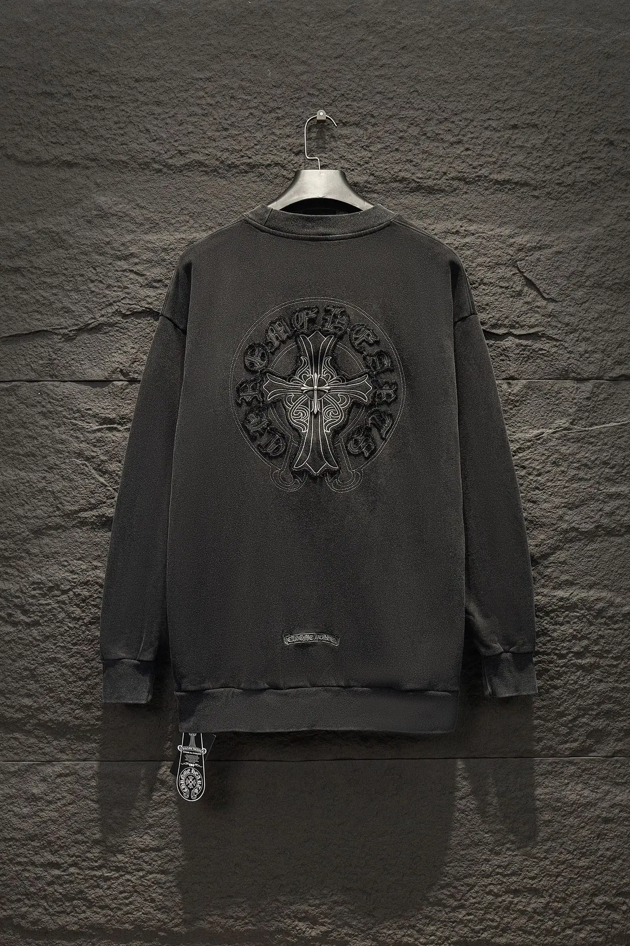 Chrome Hearts Embroidered Washed Cotton Sweatshirt D17524291 — view 2