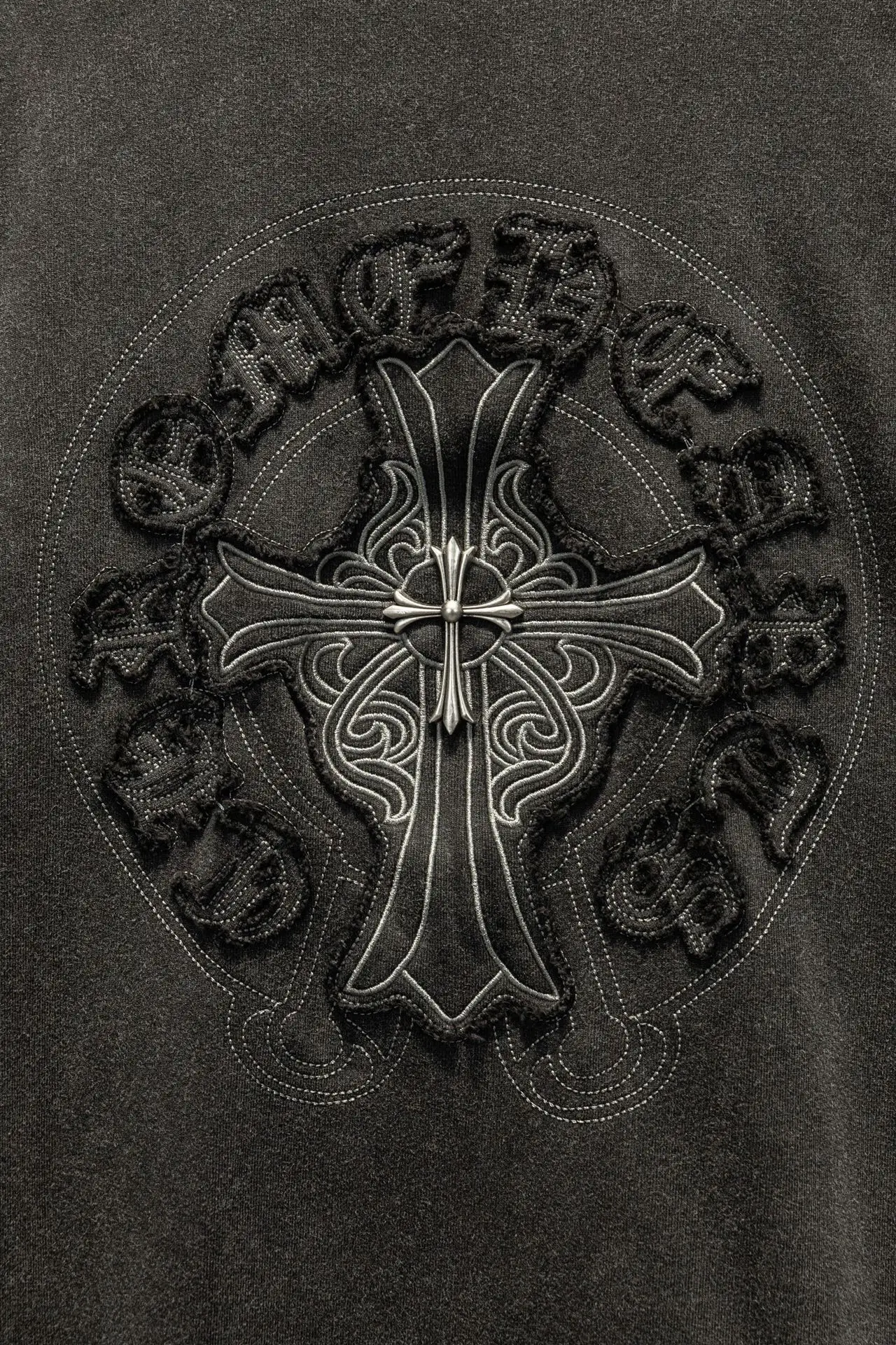 Chrome Hearts Embroidered Washed Cotton Sweatshirt D17524291 — view 5