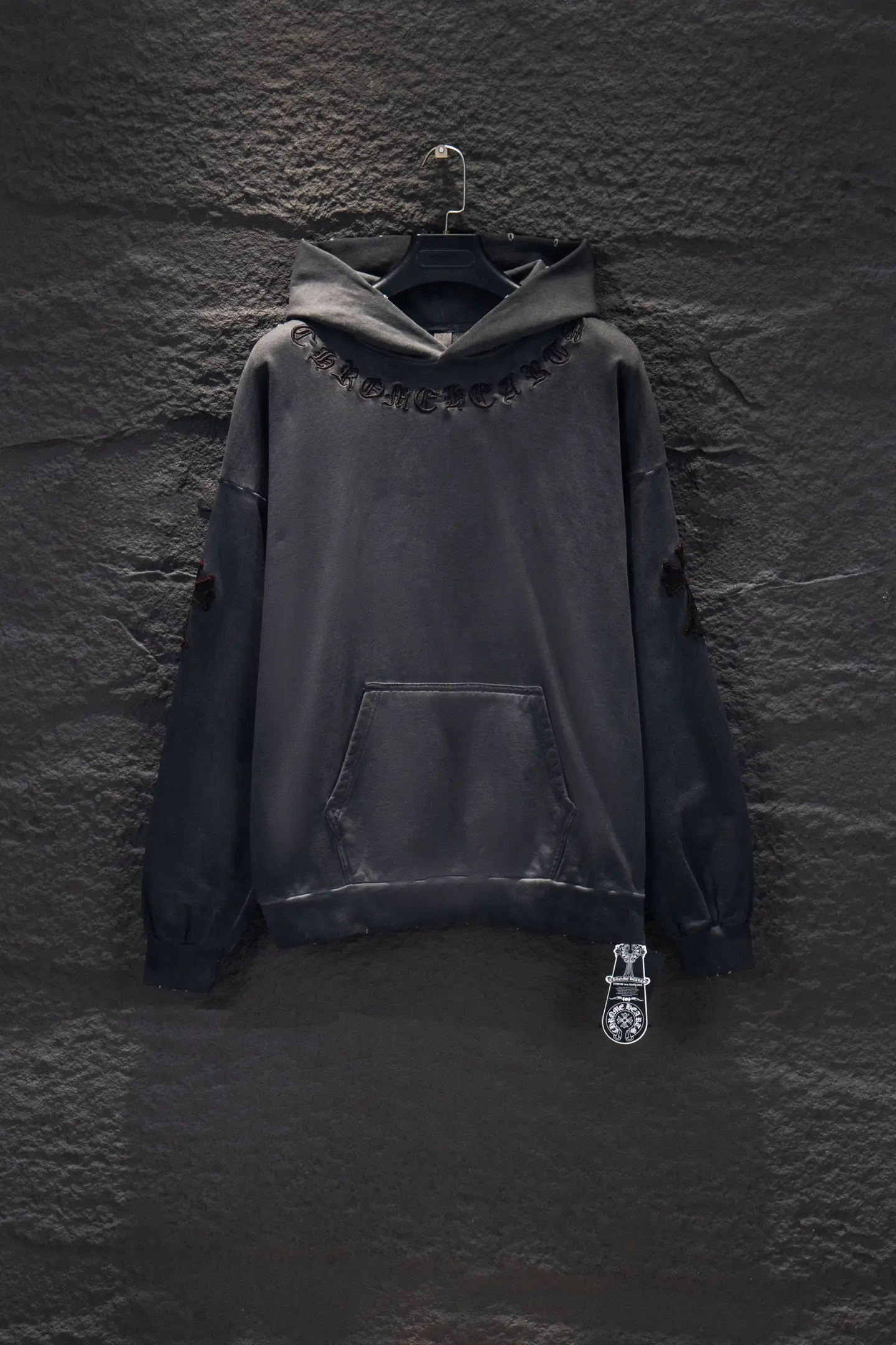 Embroidered Logo Oversized Cotton Hoodie D20924282