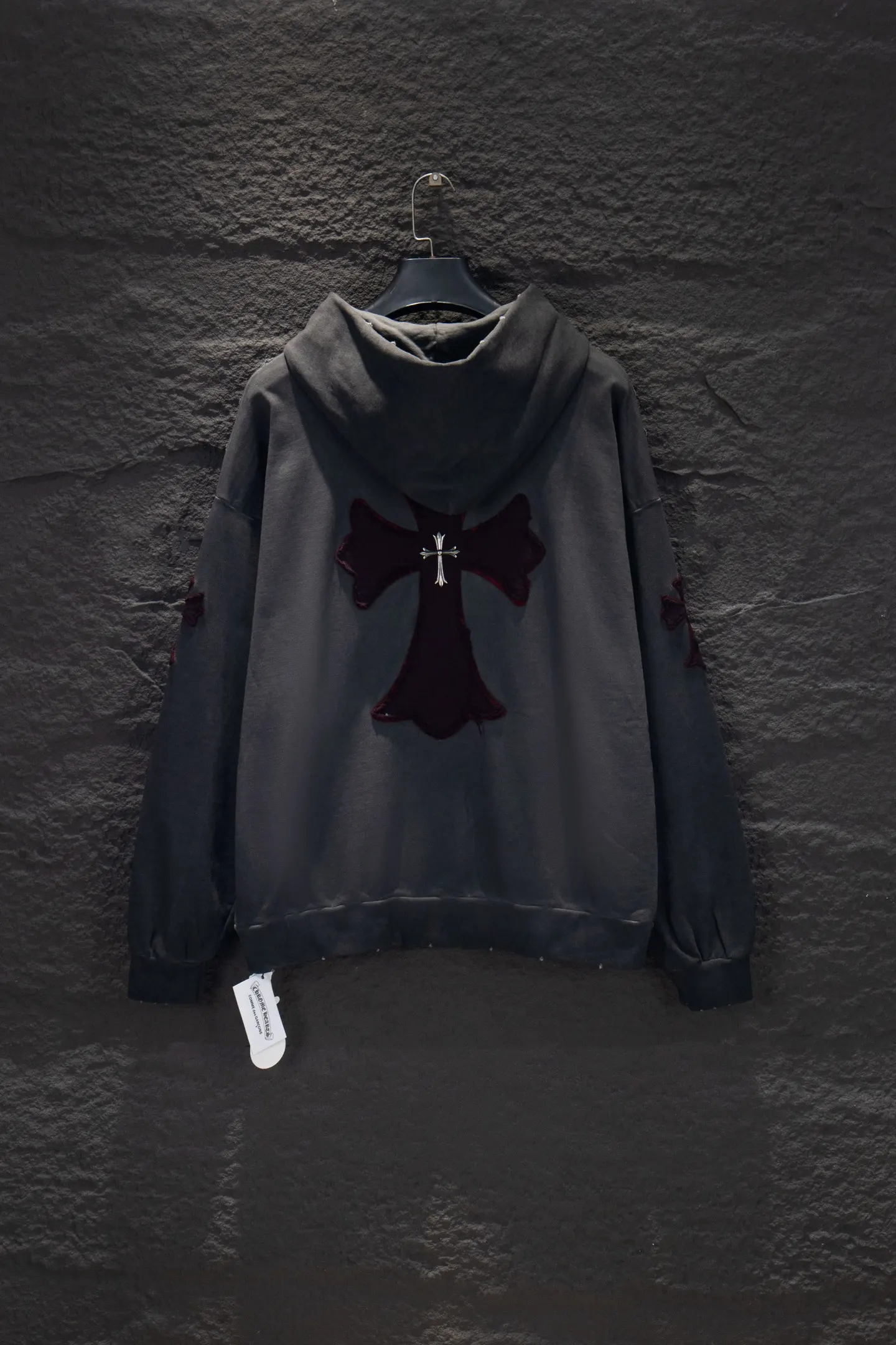 Embroidered Logo Oversized Cotton Hoodie D20924282 — view 2