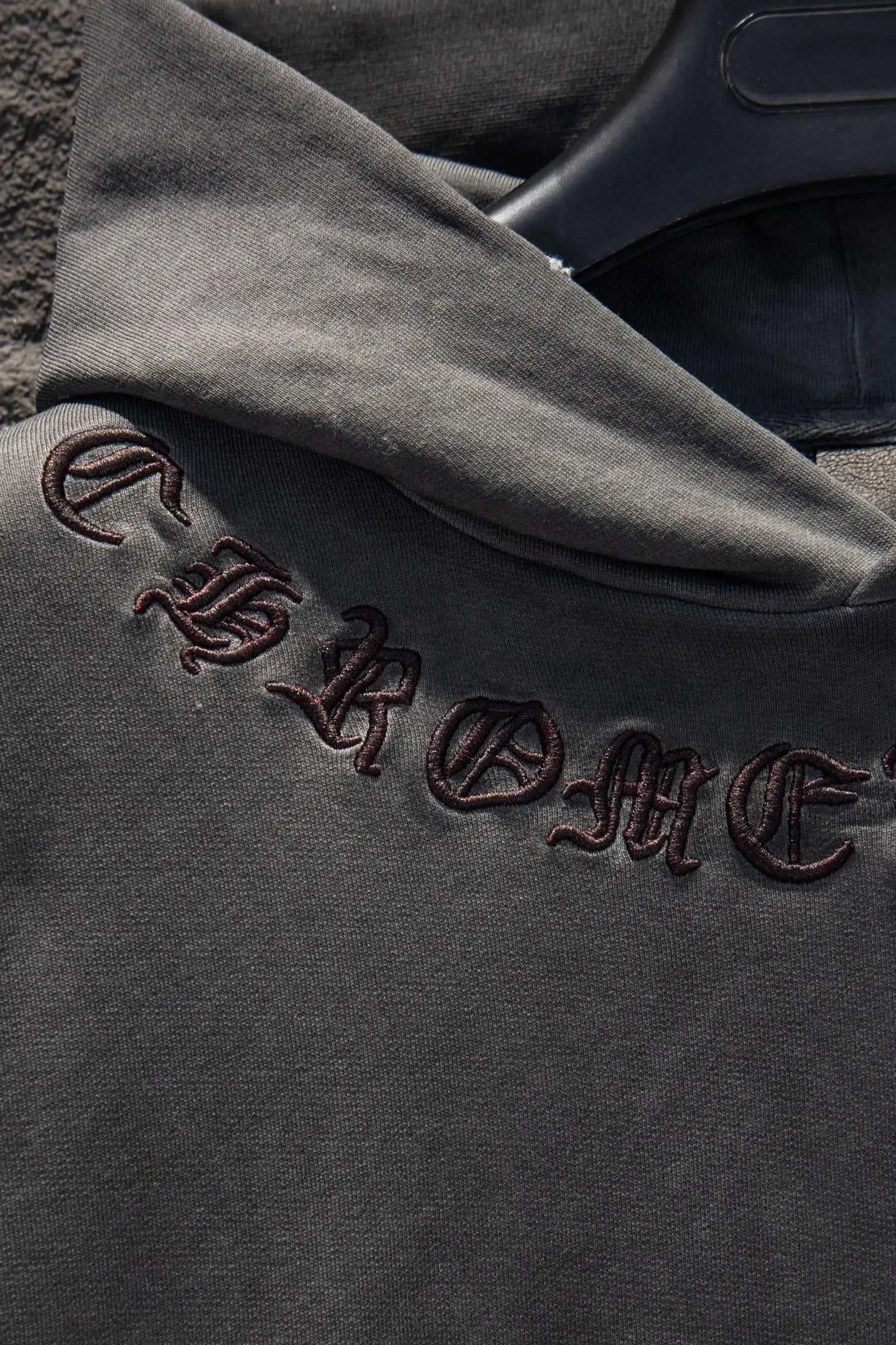 Embroidered Logo Oversized Cotton Hoodie D20924282 — view 3