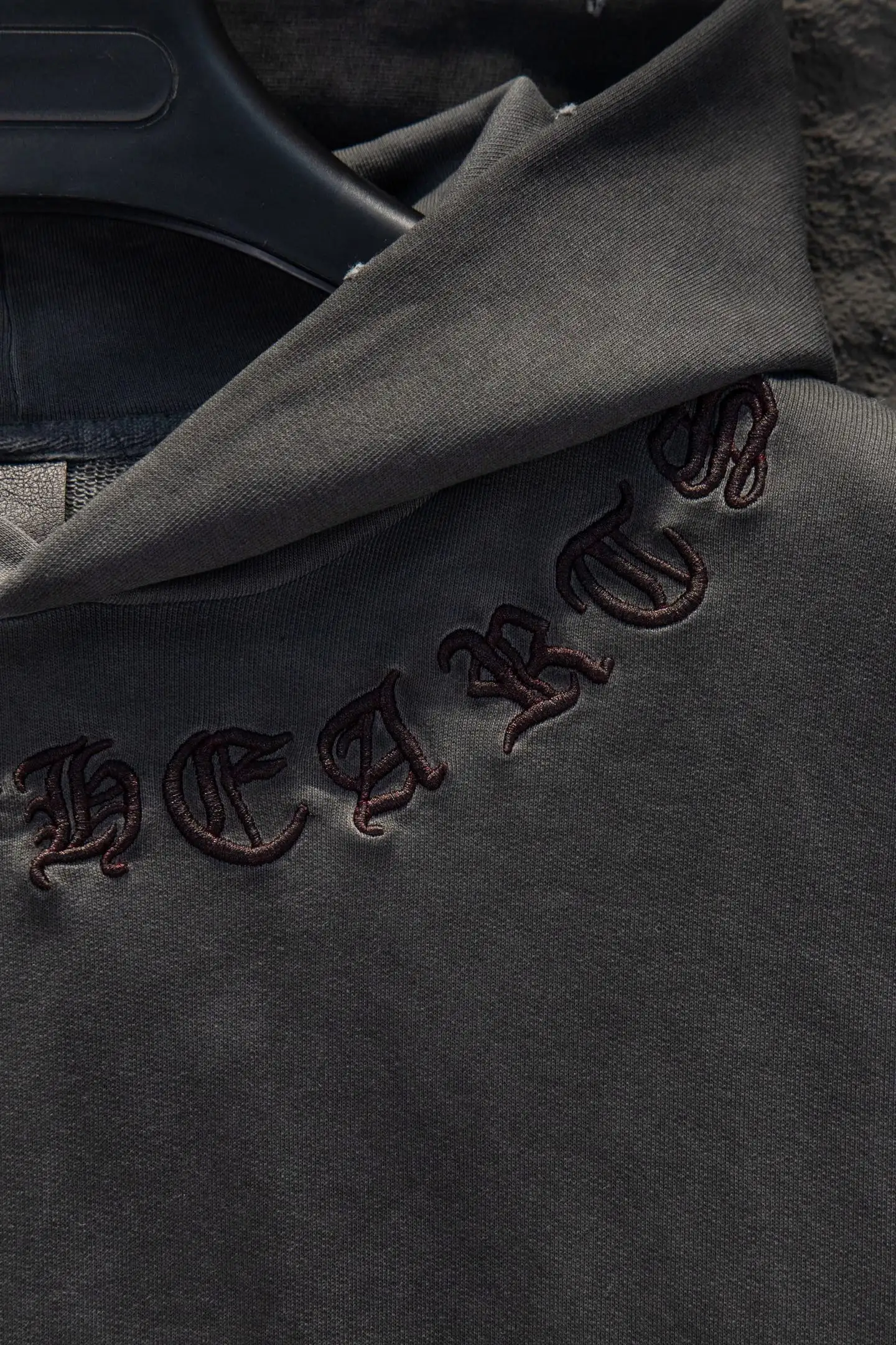 Embroidered Logo Oversized Cotton Hoodie D20924282 — view 4