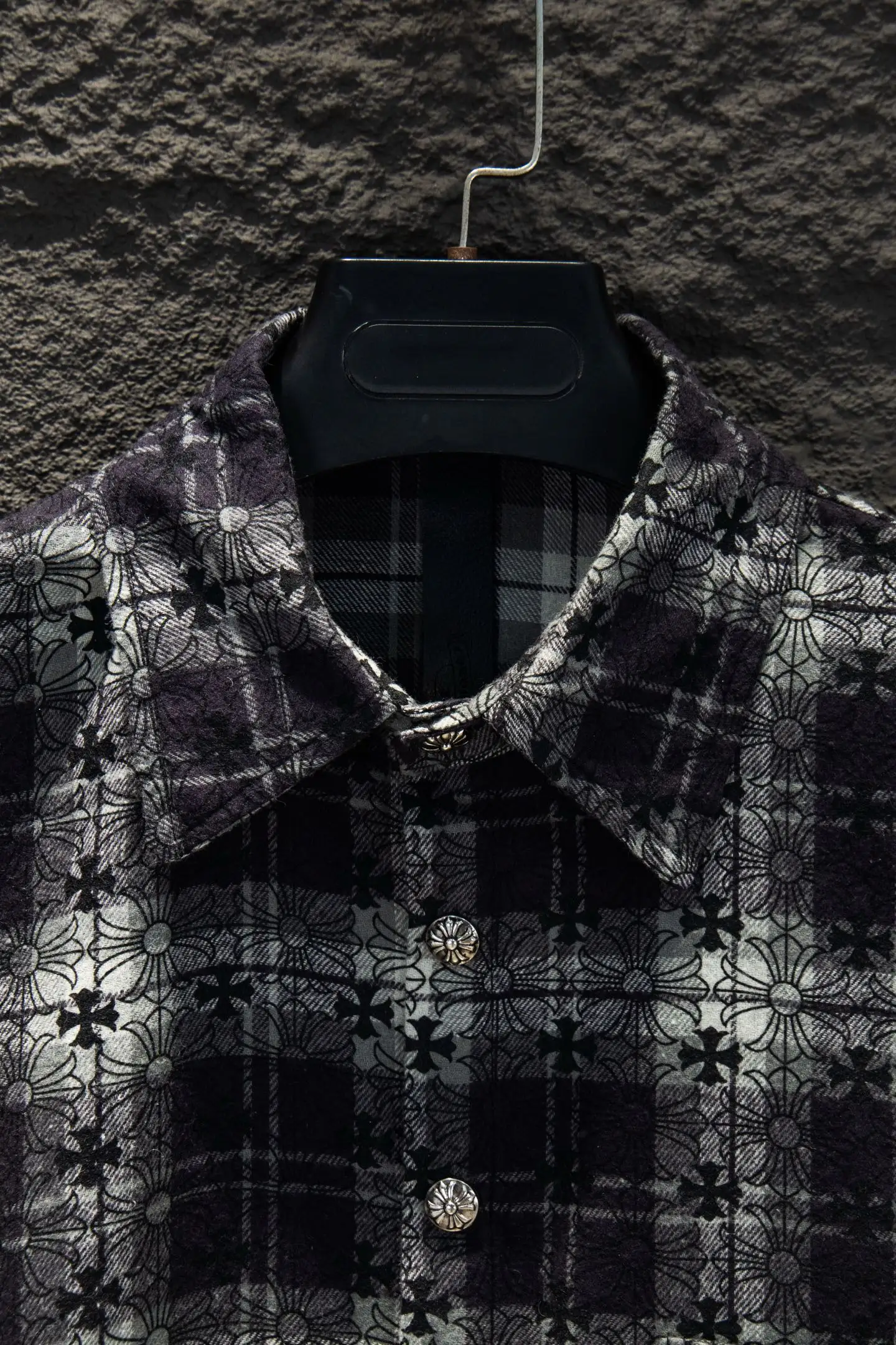 Monogram Jacquard Plaid Flannel Shirt D16924202 — view 3