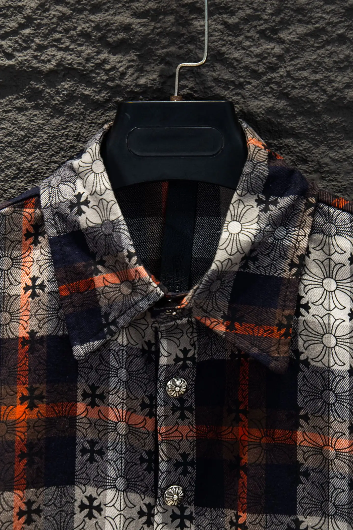 Chrome Hearts Monogram Plaid Jacquard Shirt D16924203 — view 3