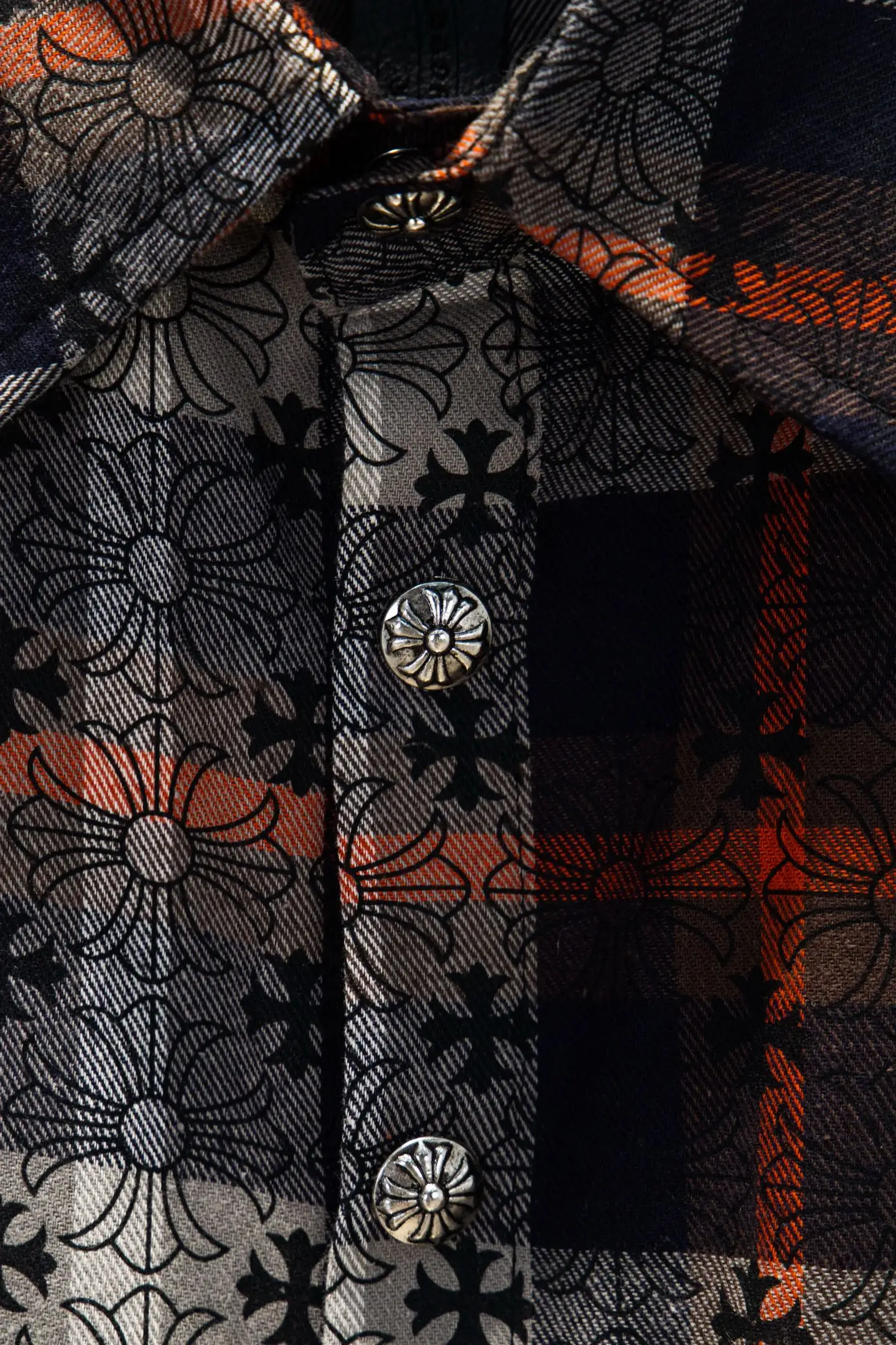 Chrome Hearts Monogram Plaid Jacquard Shirt D16924203 — view 4