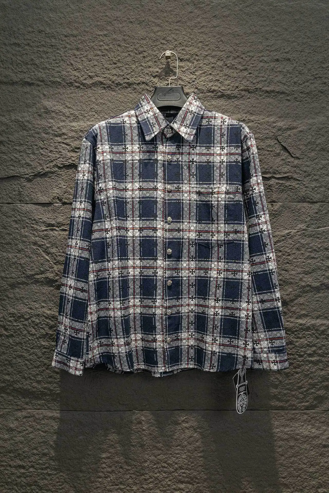 Logo Jacquard Plaid Flannel Shirt D16924204