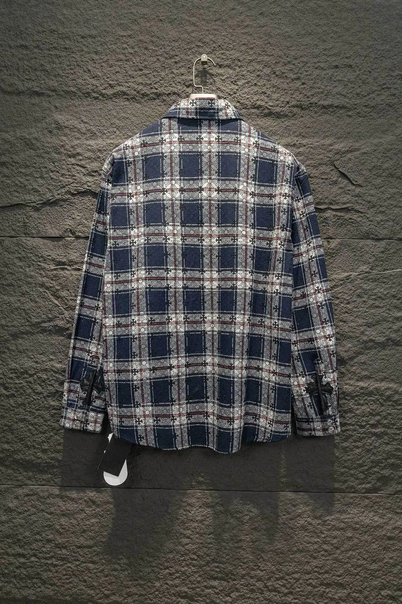 Logo Jacquard Plaid Flannel Shirt D16924204 — view 2