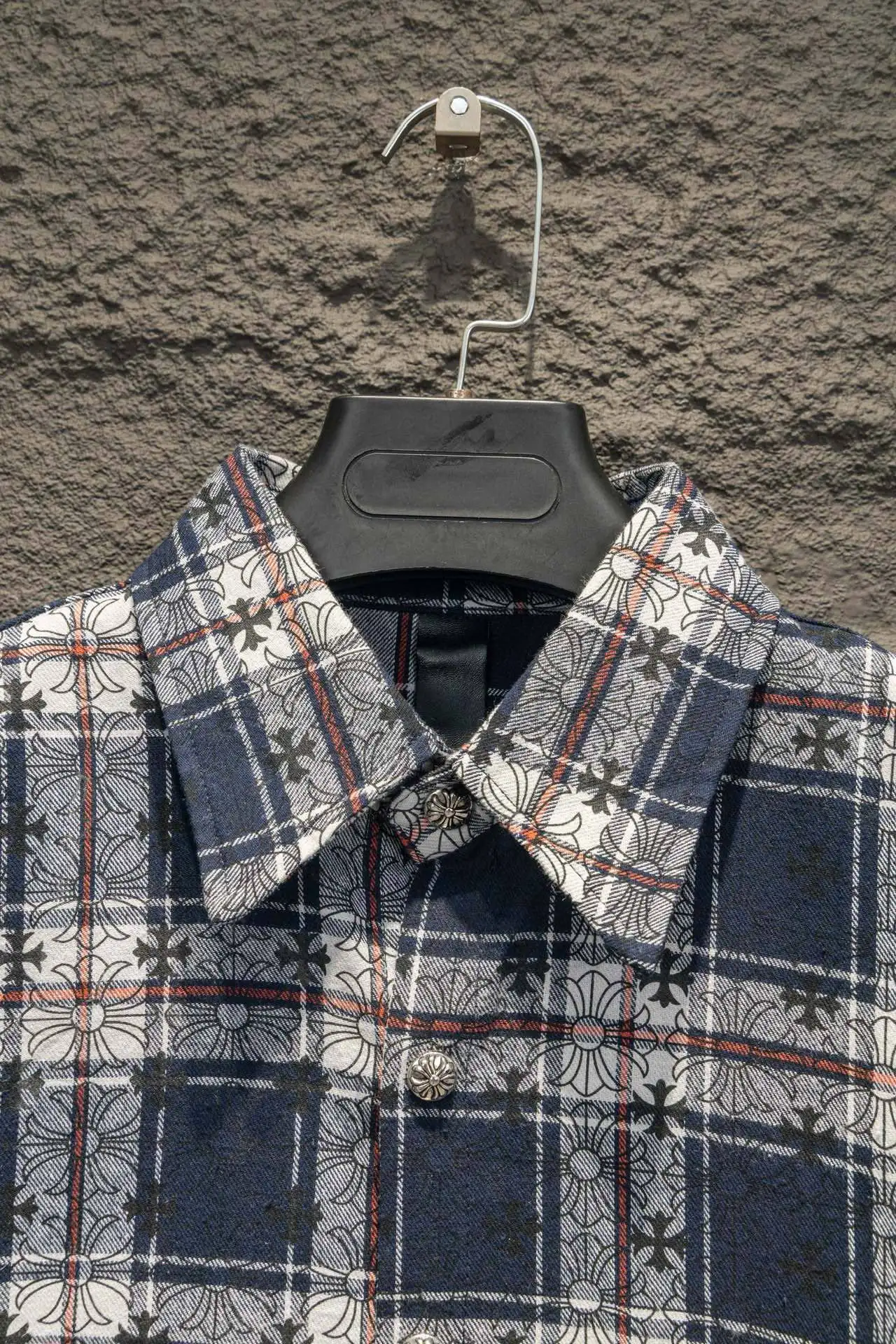 Logo Jacquard Plaid Flannel Shirt D16924204 — view 3