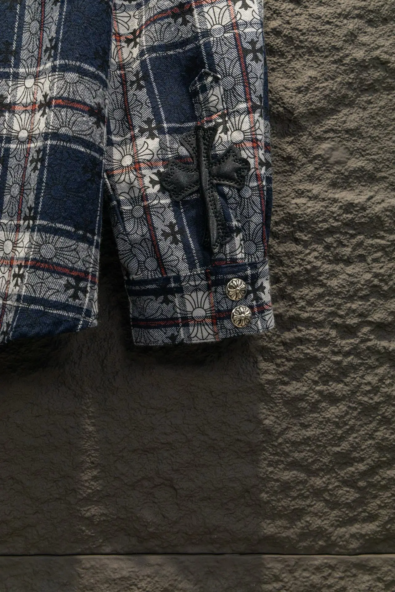 Logo Jacquard Plaid Flannel Shirt D16924204 — view 5
