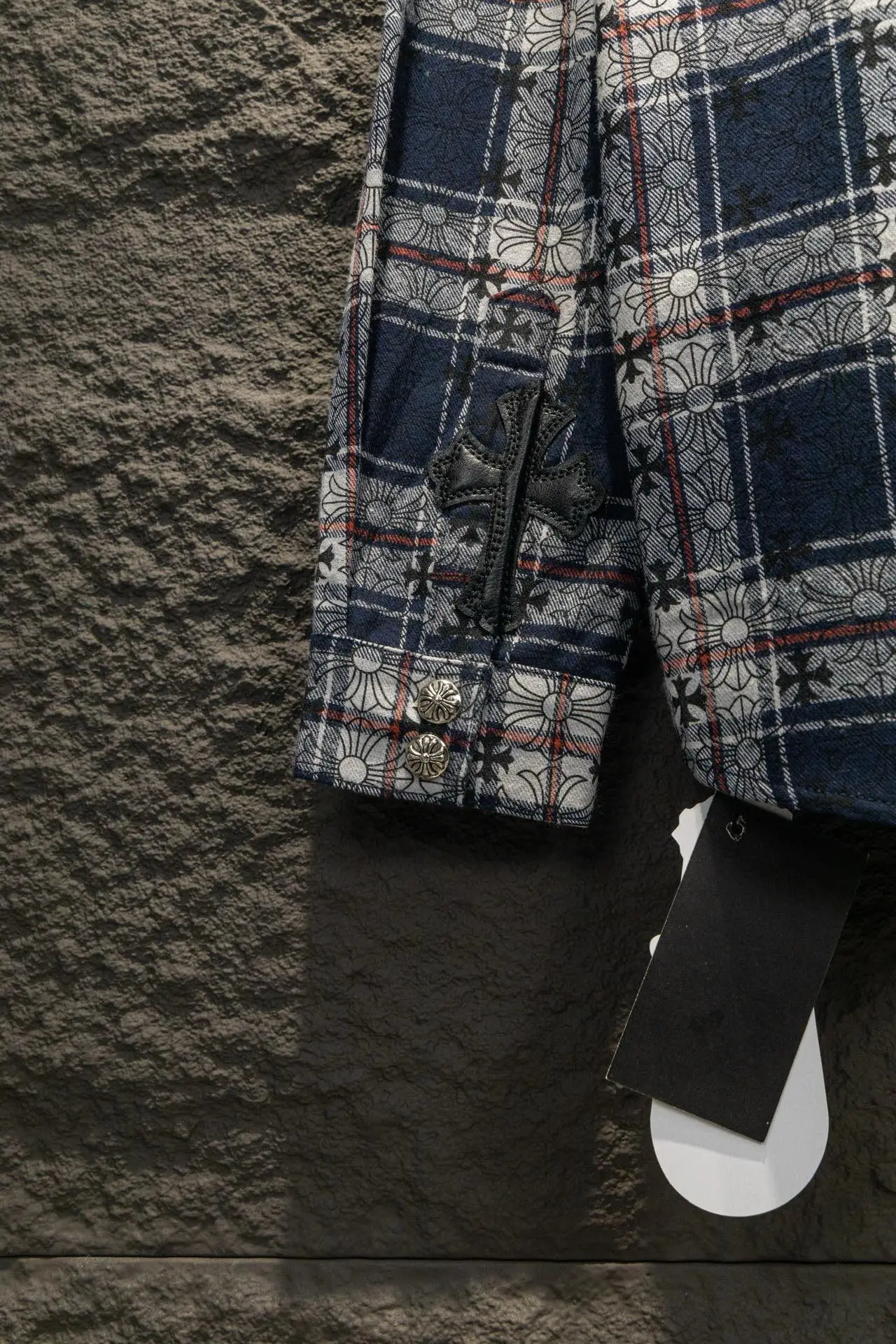 Logo Jacquard Plaid Flannel Shirt D16924204 — view 6