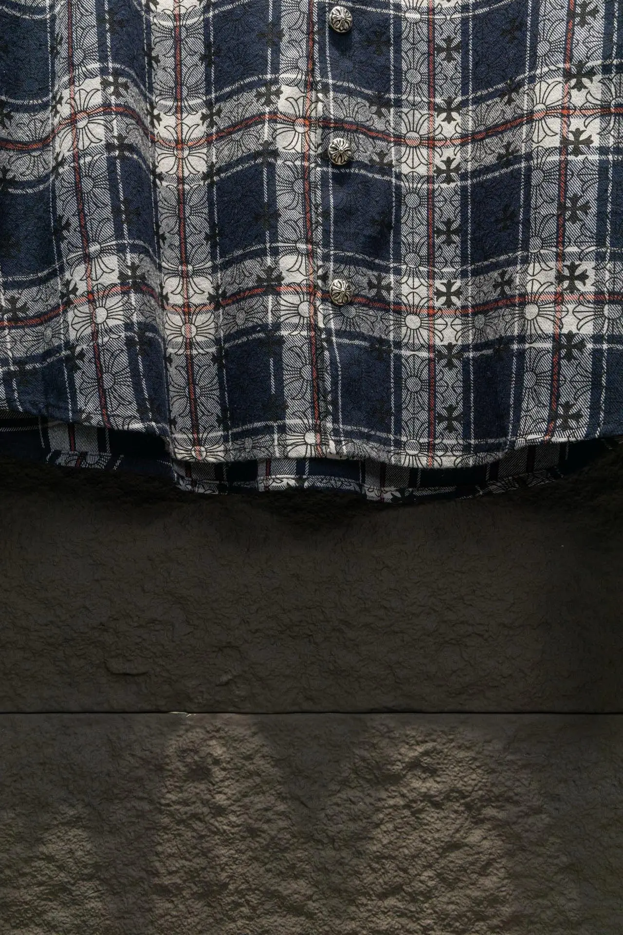 Logo Jacquard Plaid Flannel Shirt D16924204 — view 7