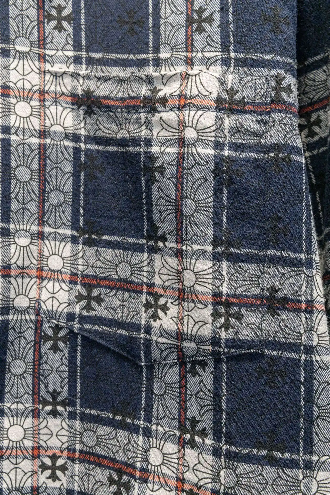 Logo Jacquard Plaid Flannel Shirt D16924204 — view 8