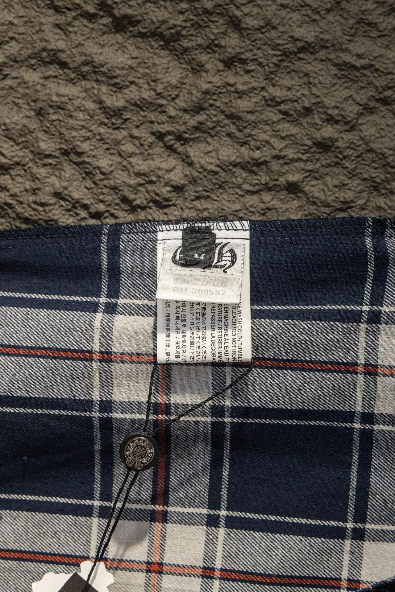 Logo Jacquard Plaid Flannel Shirt D16924204 — view 9