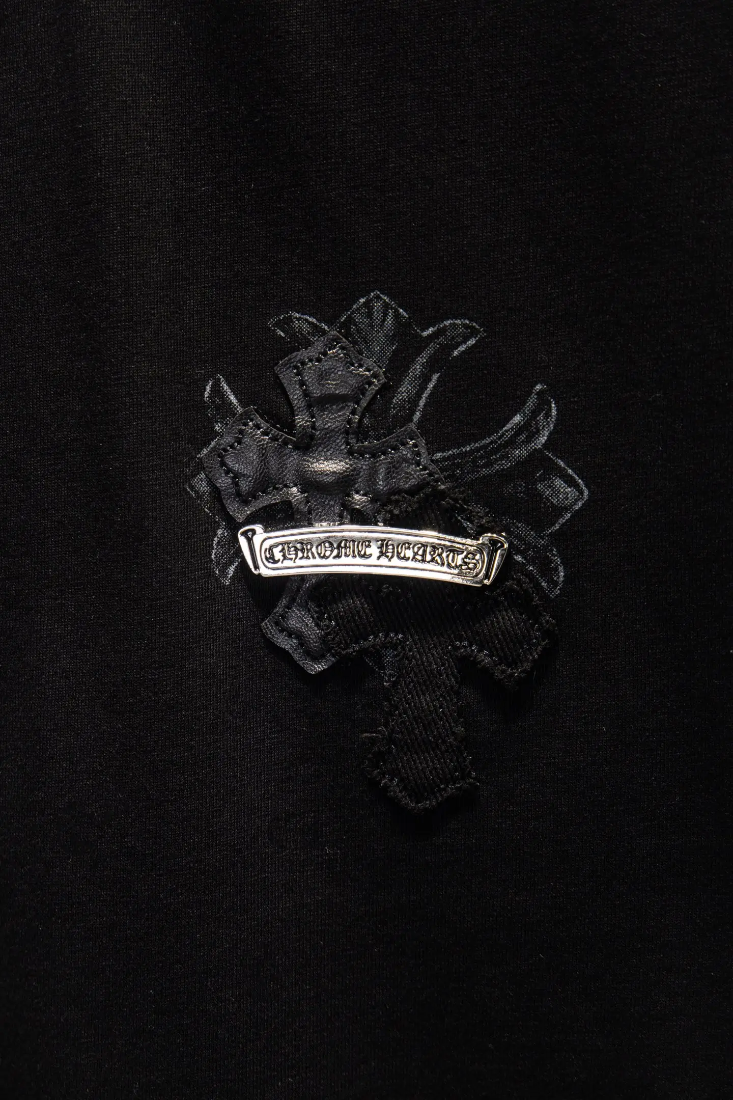 Oversized Distressed Patchwork T-Shirt D14515371 — view 5