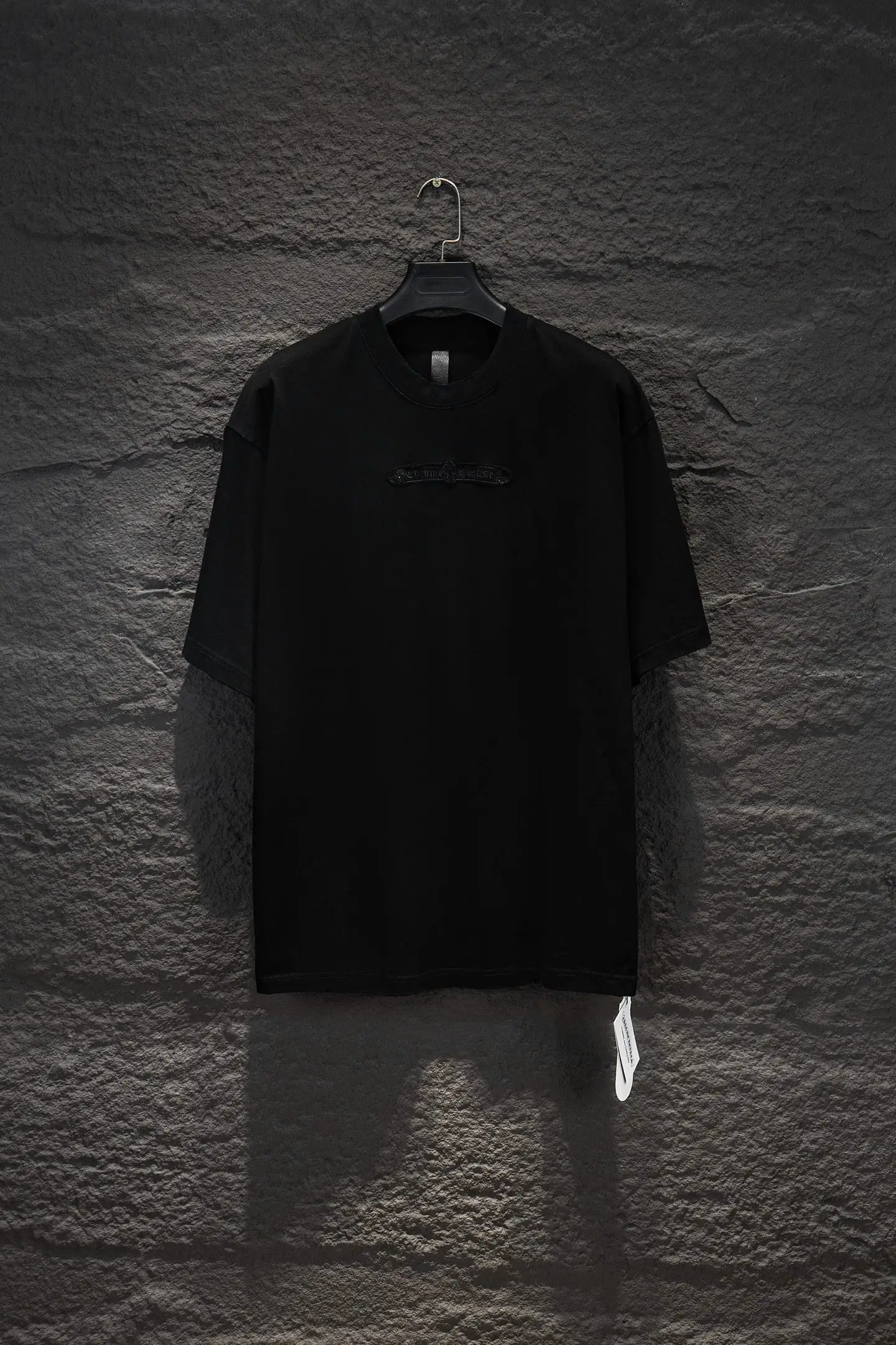 Embroidered Distressed Oversized T-Shirt D14515368