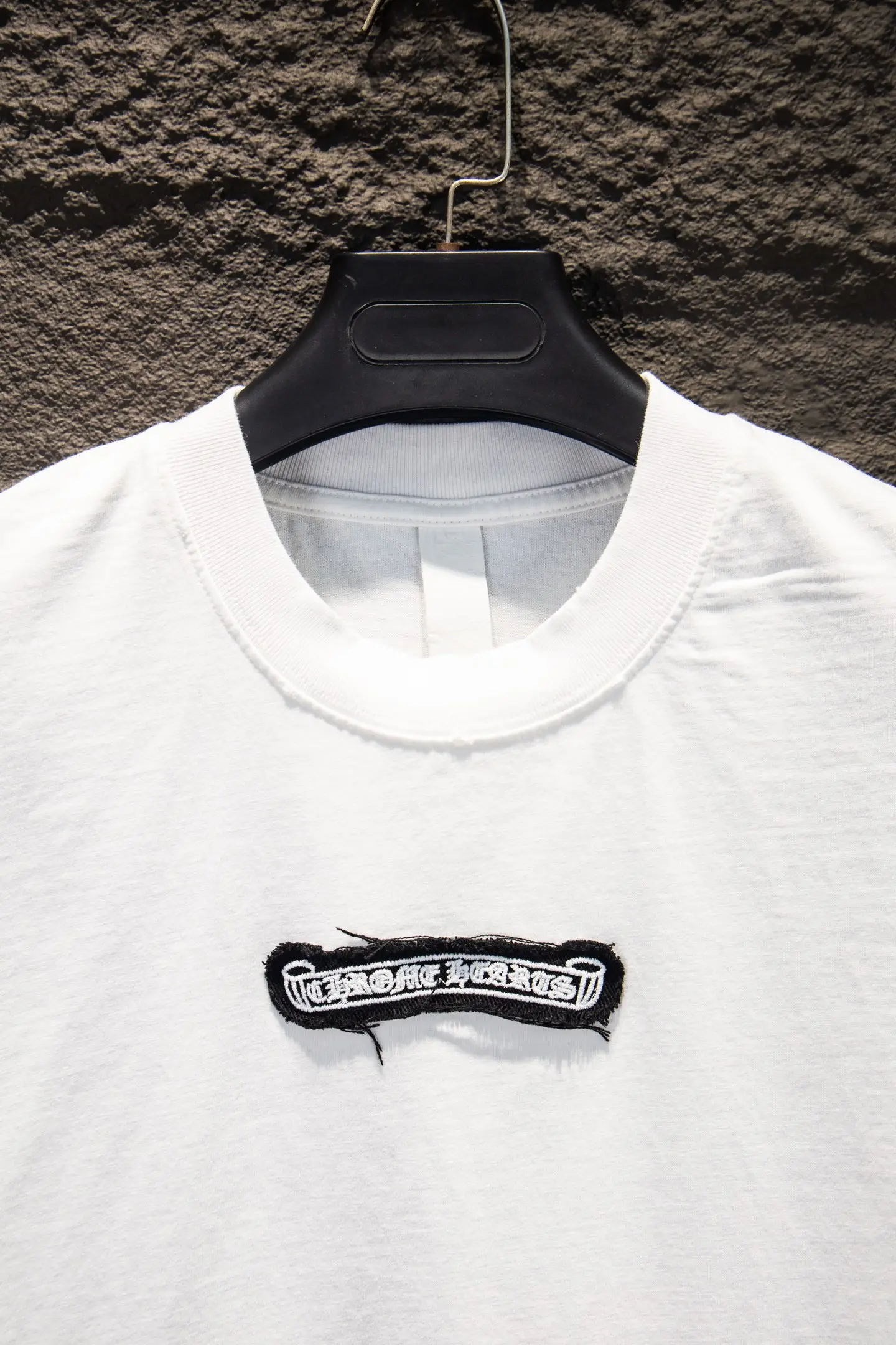 Distressed Logo Patch Oversized T-Shirt D13515366 — view 3