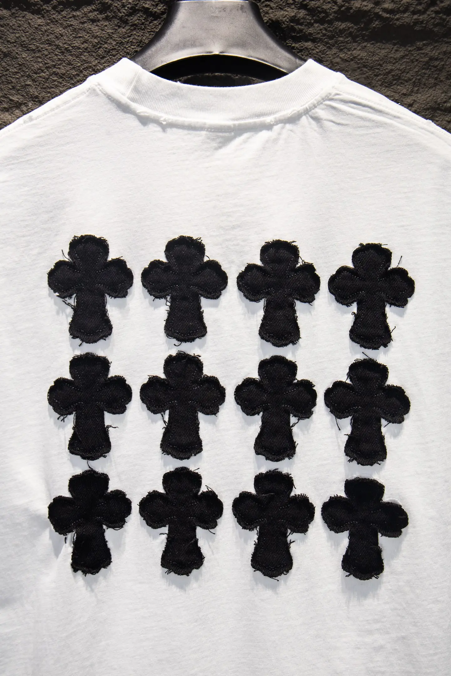 Distressed Logo Patch Oversized T-Shirt D13515366 — view 5