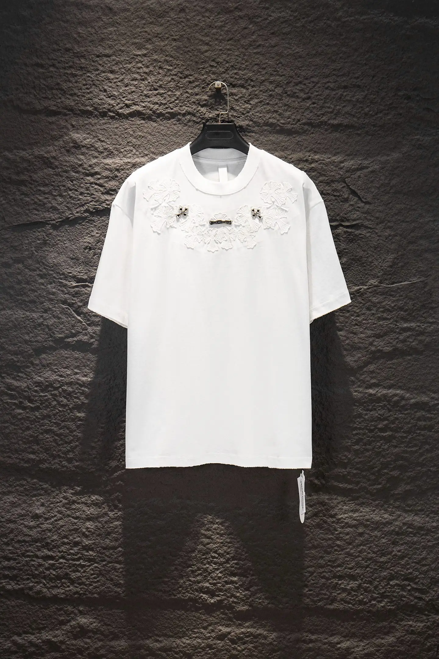 Embellished Oversized Cotton T-Shirt D14515362
