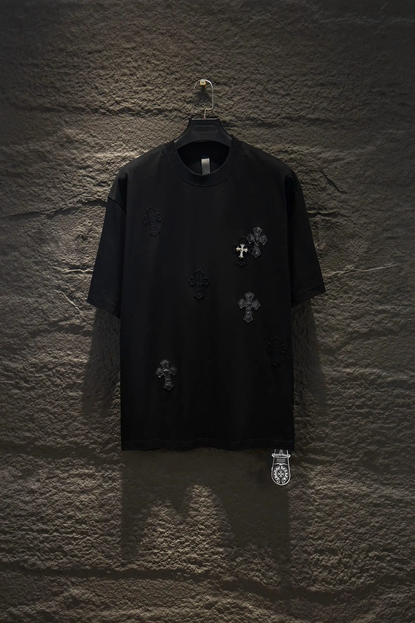 Oversized Appliqué Cotton T-Shirt D14515357