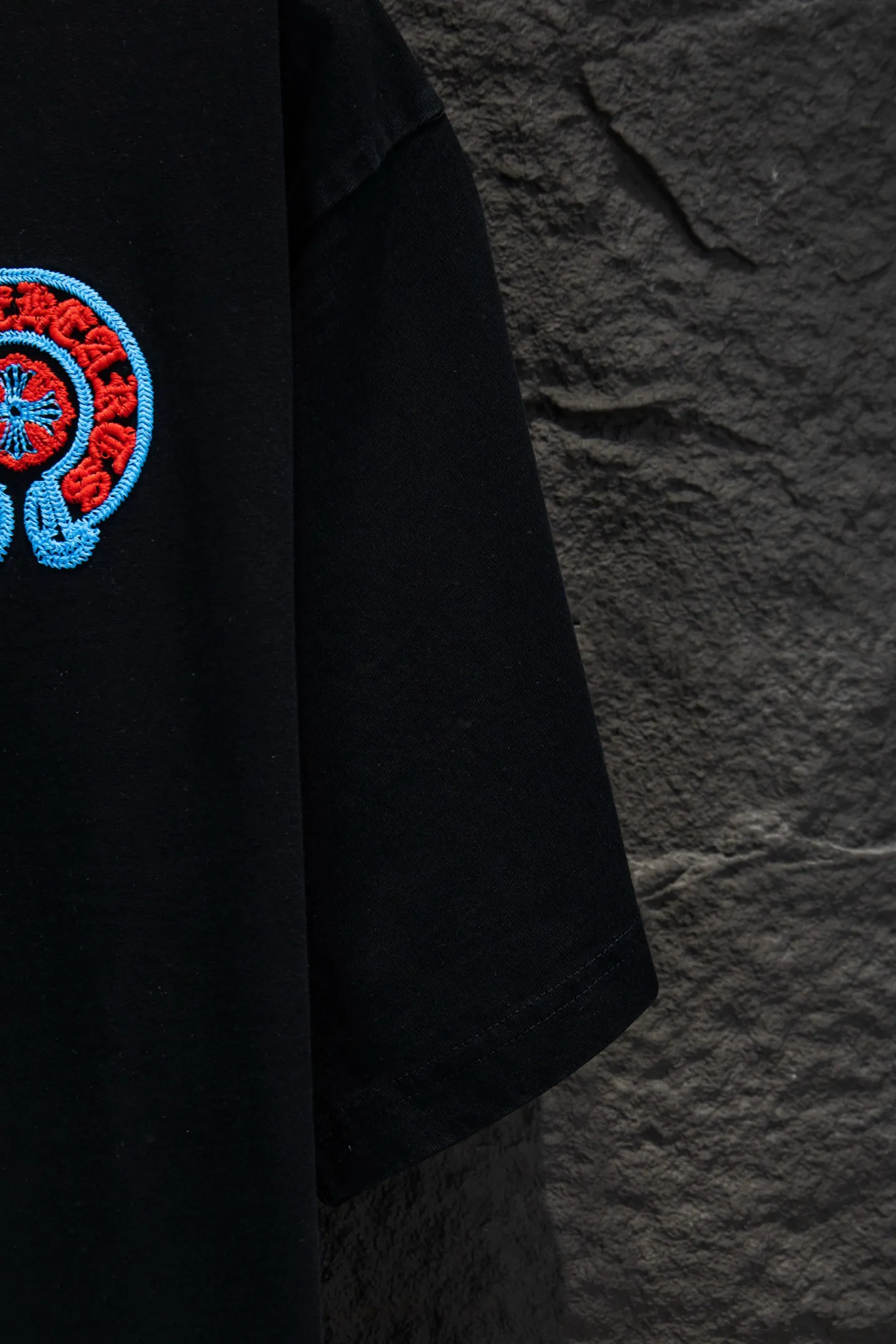 Embroidered Oversized Washed Cotton T-Shirt D13515355 — view 6