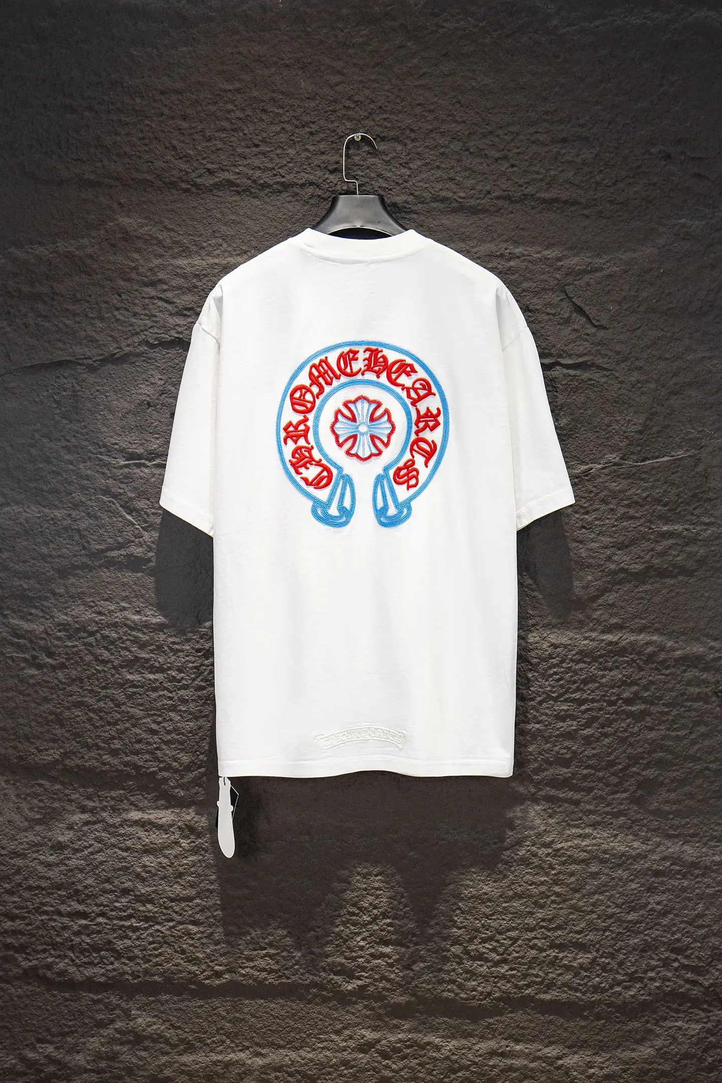 Embroidered Oversized Washed Cotton T-Shirt D13515354 — view 2