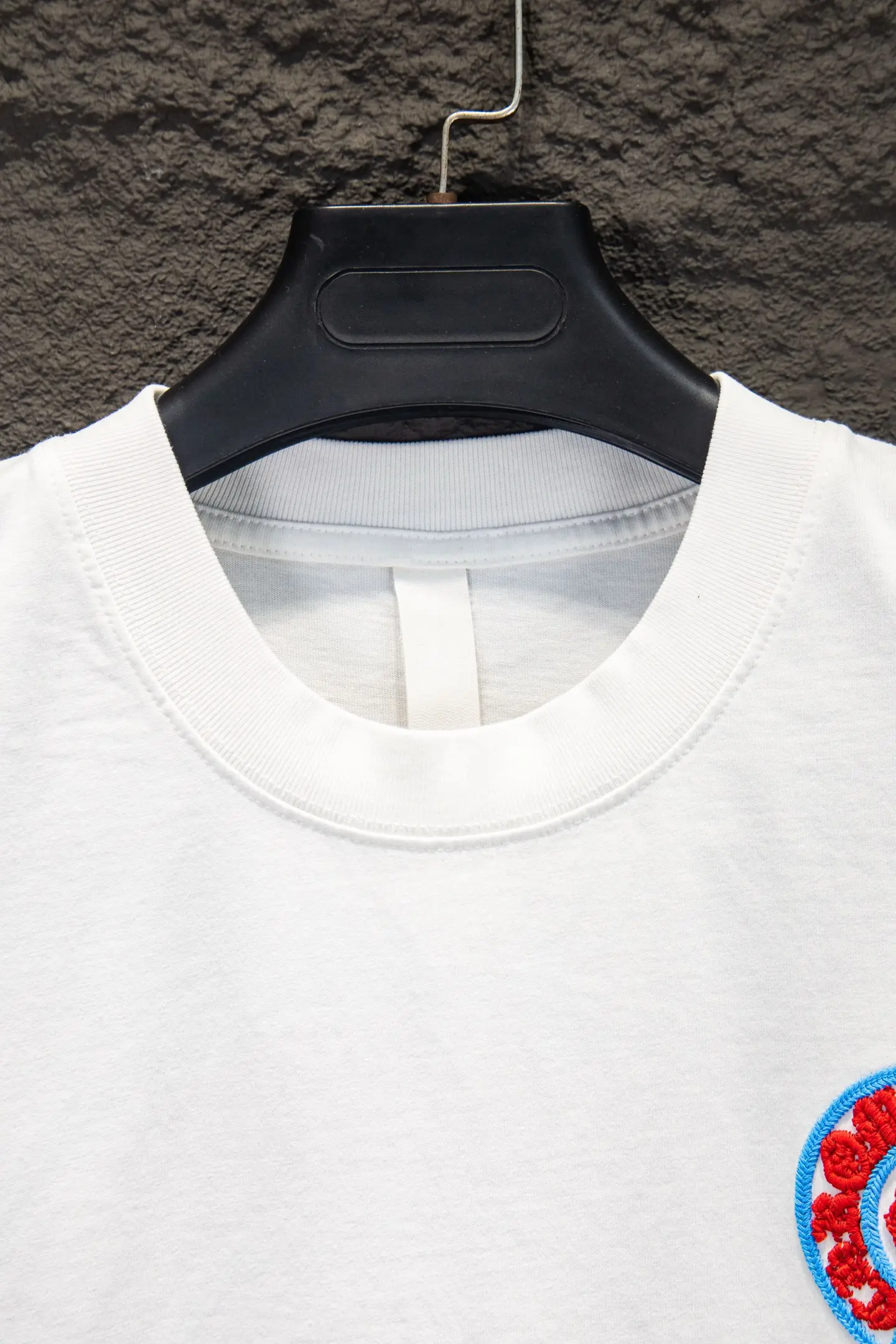 Embroidered Oversized Washed Cotton T-Shirt D13515354 — view 3
