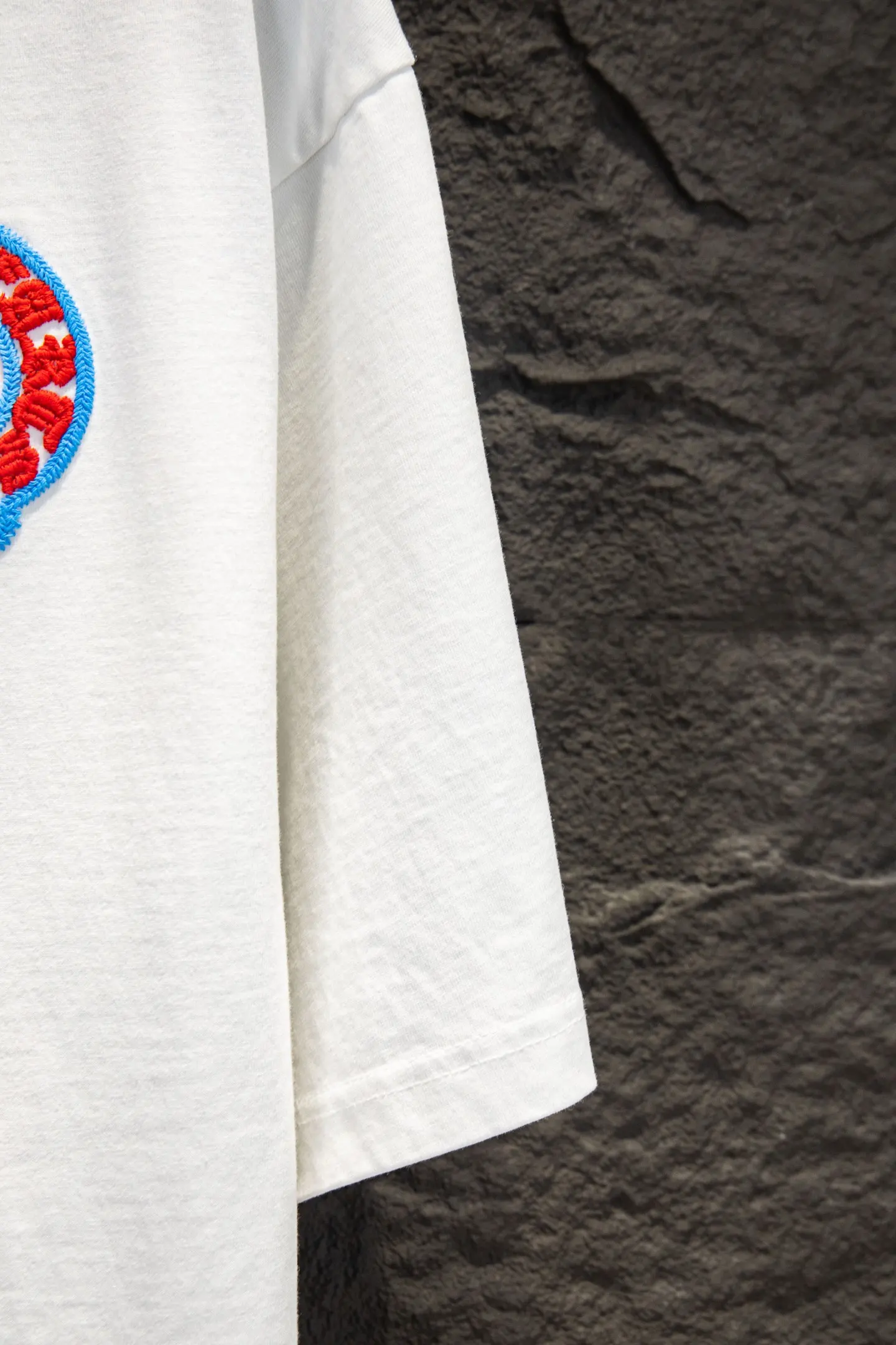 Embroidered Oversized Washed Cotton T-Shirt D13515354 — view 6