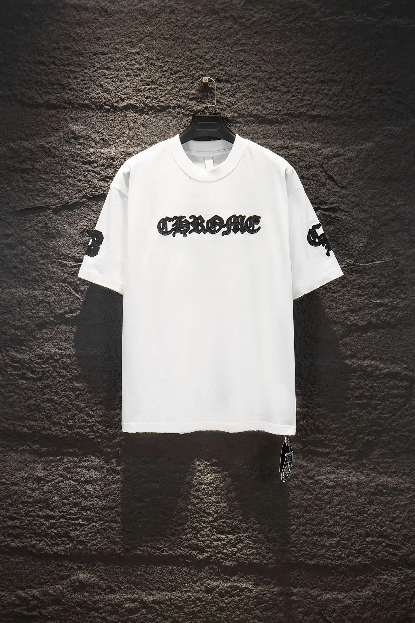 Logo Embroidered Oversized Cotton T-Shirt D13515348