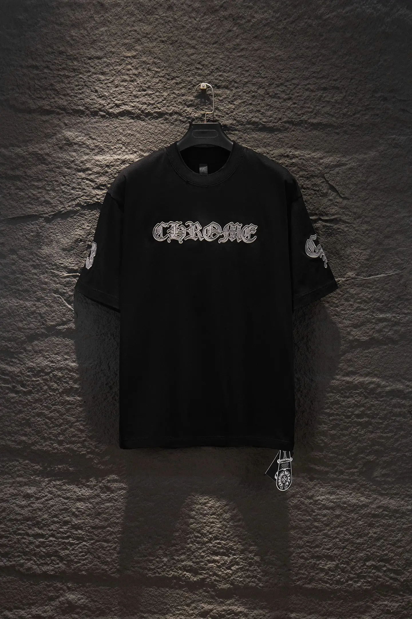 Embroidered Logo Oversized Cotton T-Shirt D13515349