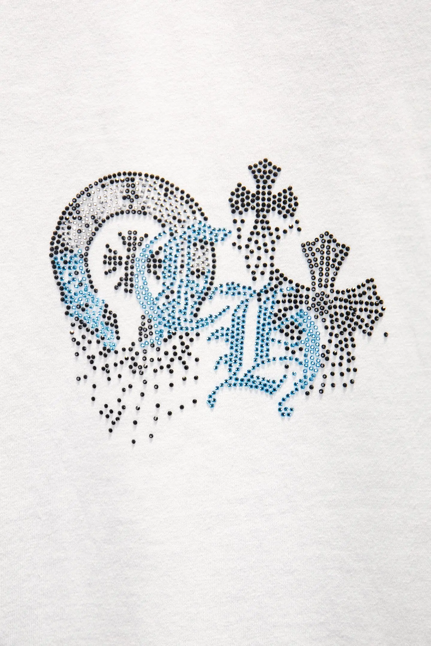 Rhinestone Distressed Oversized T-Shirt D12915346 — view 4