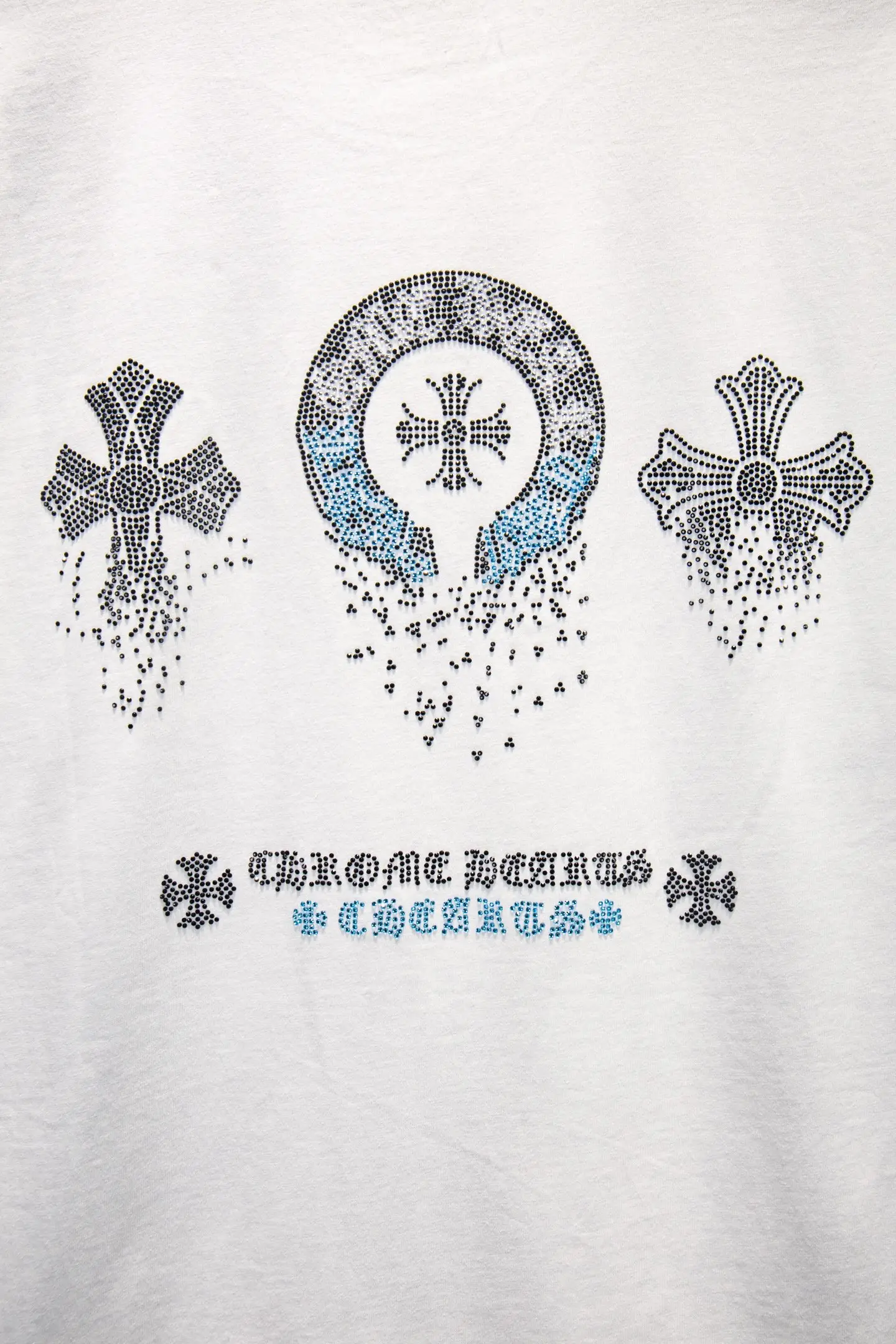 Rhinestone Distressed Oversized T-Shirt D12915346 — view 5