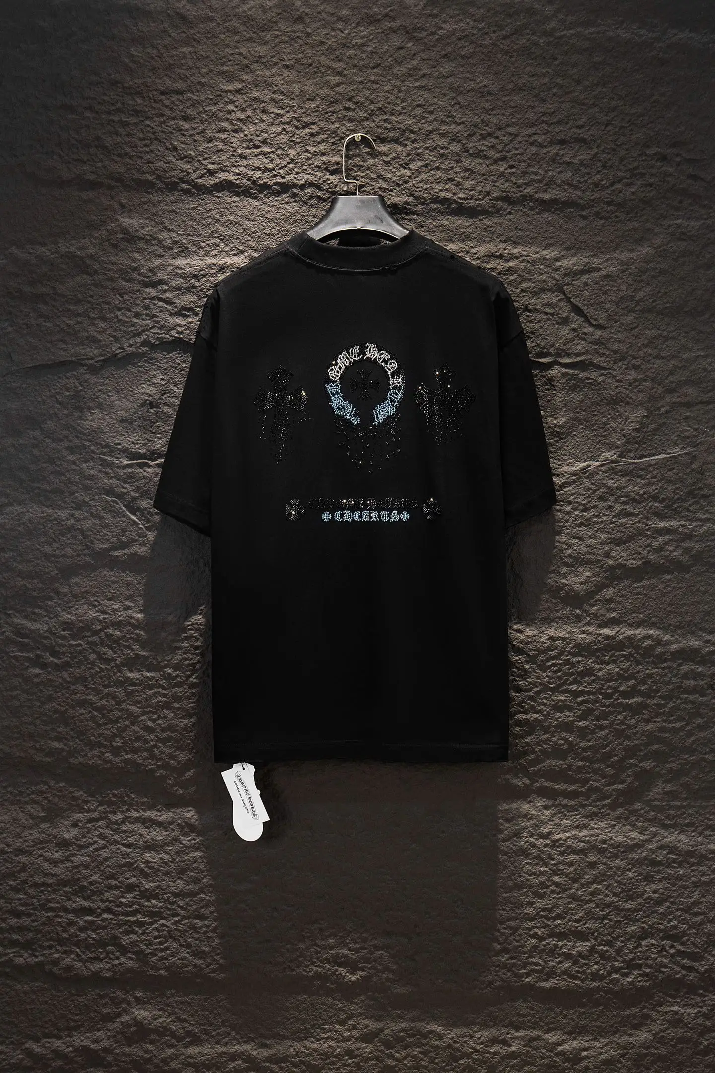 Rhinestone Embellished Oversized T-Shirt D12915347 — view 2