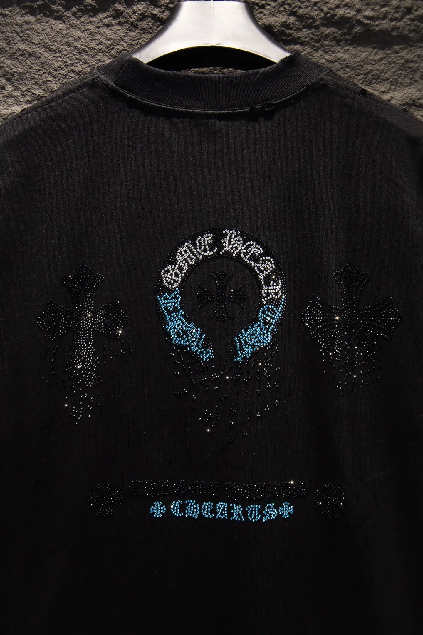 Rhinestone Embellished Oversized T-Shirt D12915347 — view 5