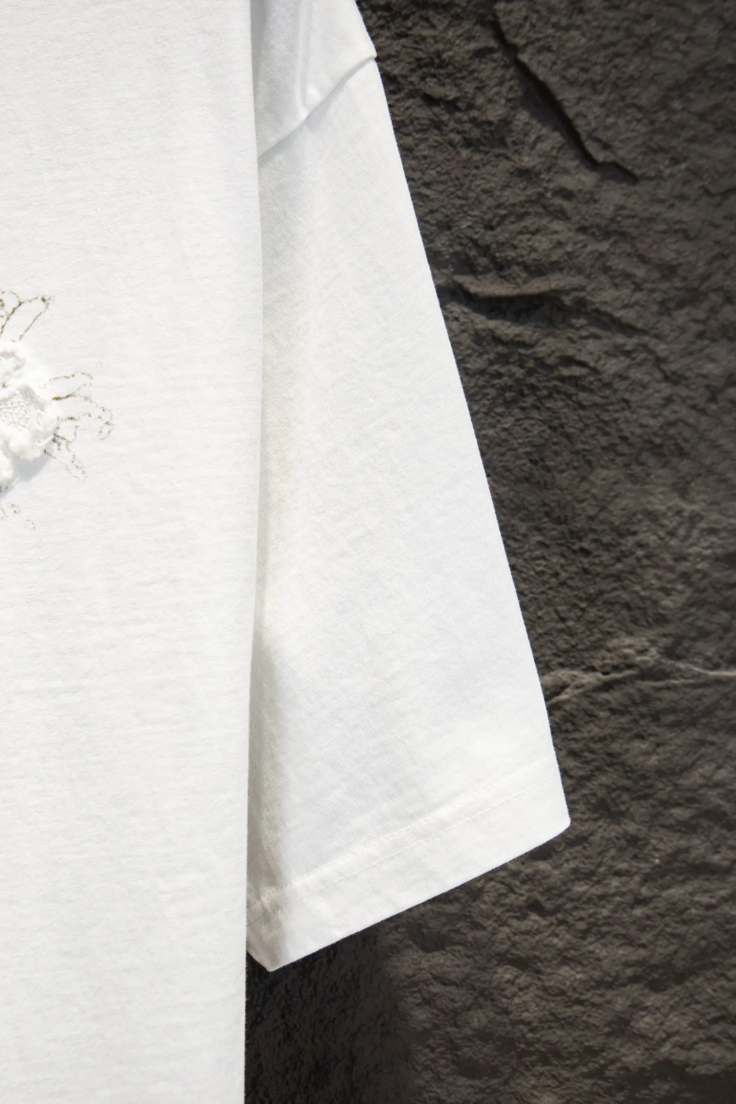 Oversized Embroidered Cotton T-Shirt D12915344 — view 6