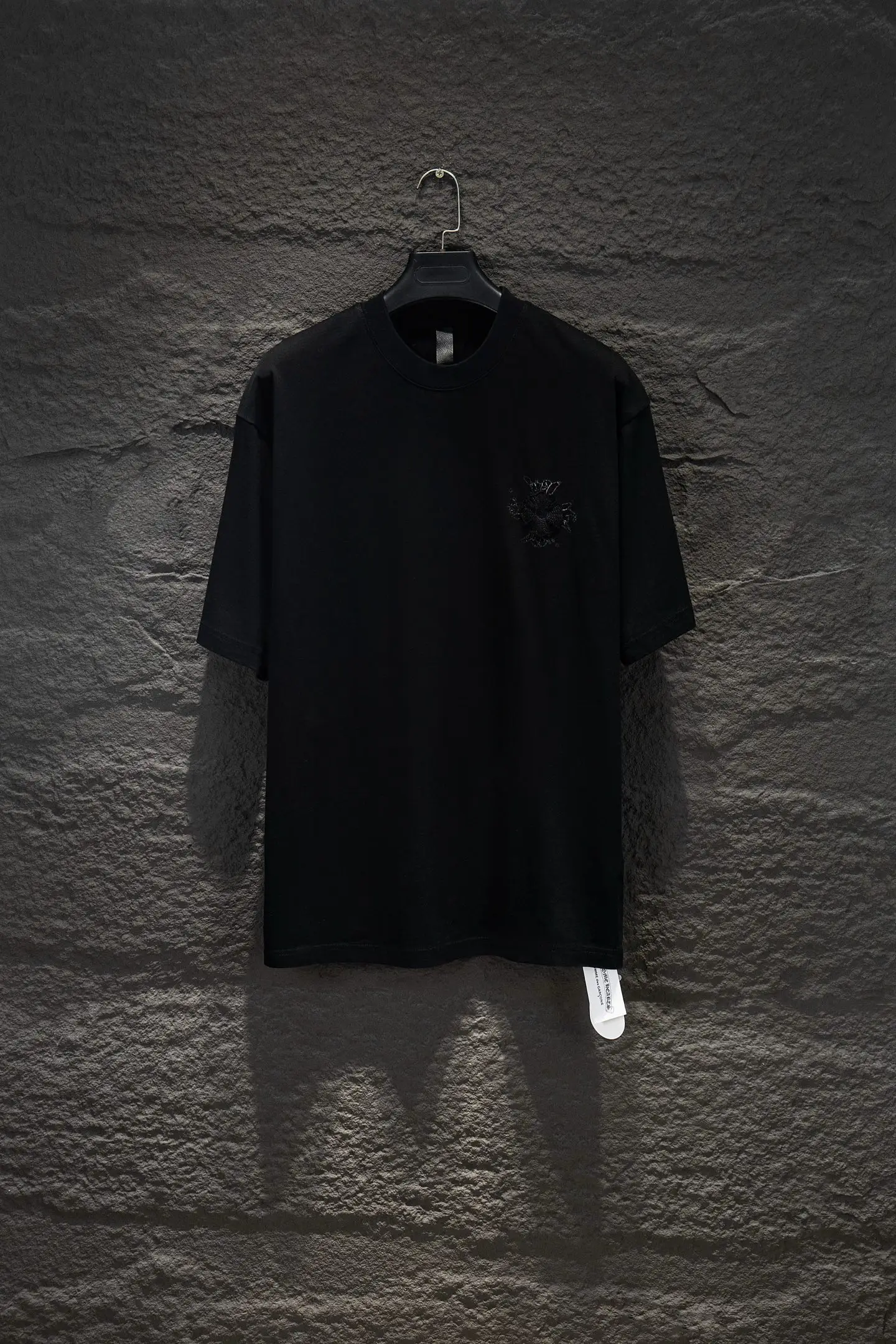 Oversized Embroidered Cotton T-Shirt D12915345